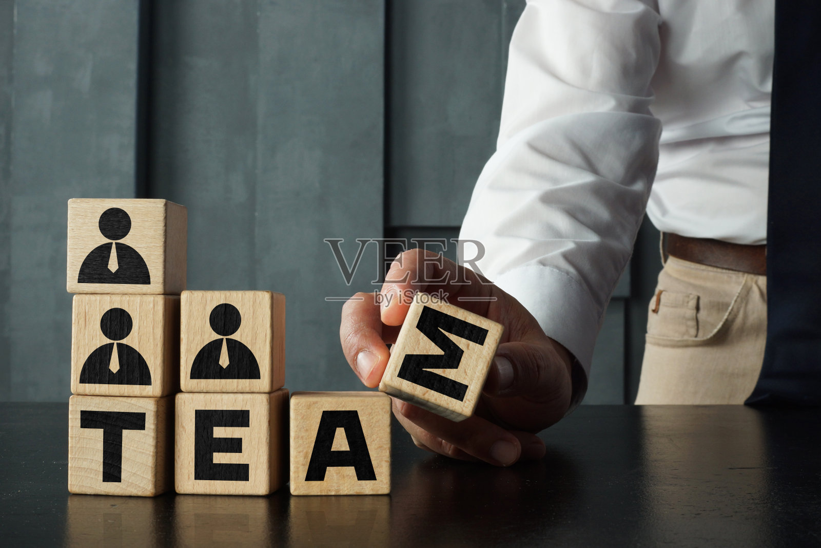 员工的发展。人力资源管理和招聘业务团队的概念照片摄影图片