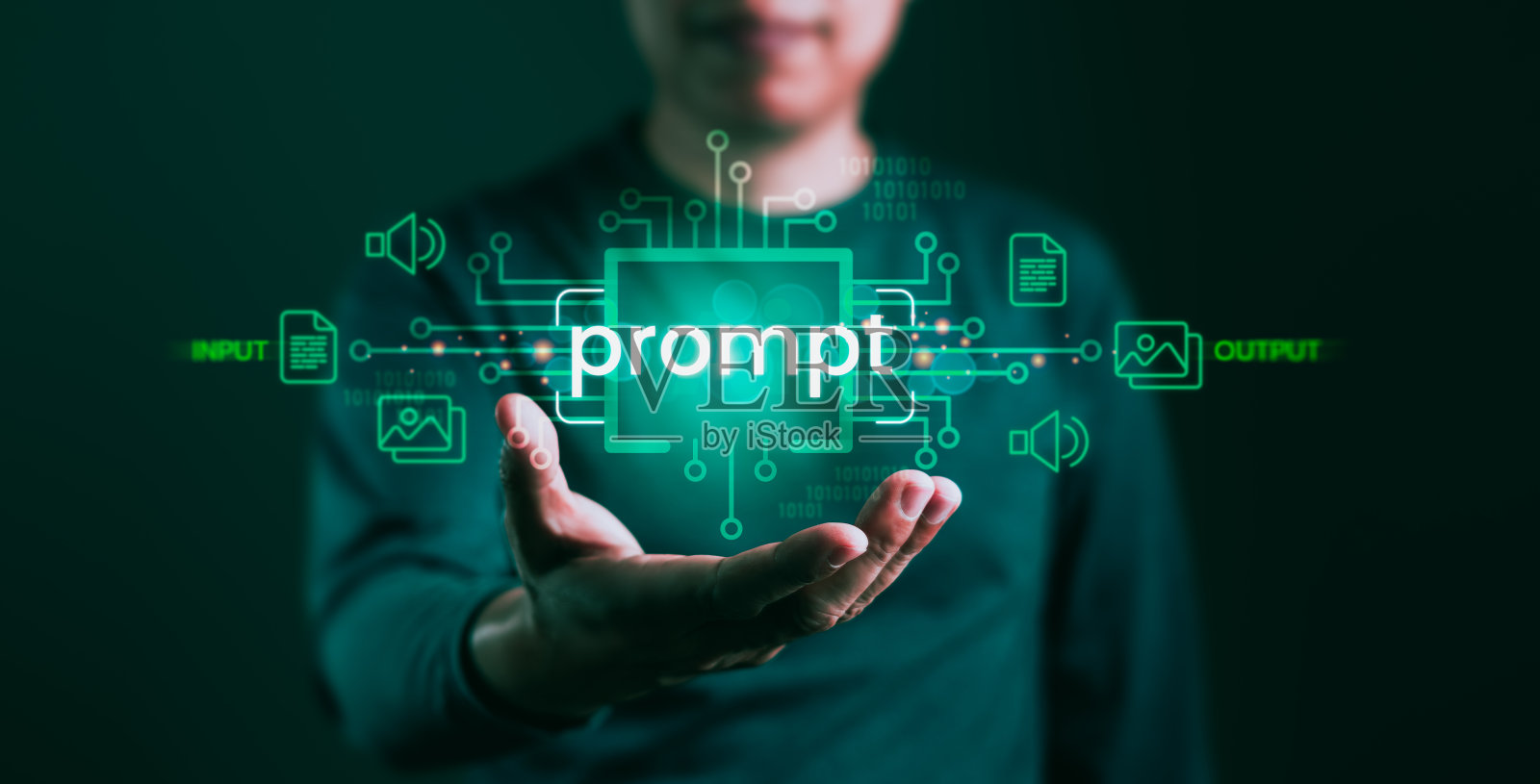 未来科技图像:人工智能，聊天机器人和创新概念为您的创意需求照片摄影图片