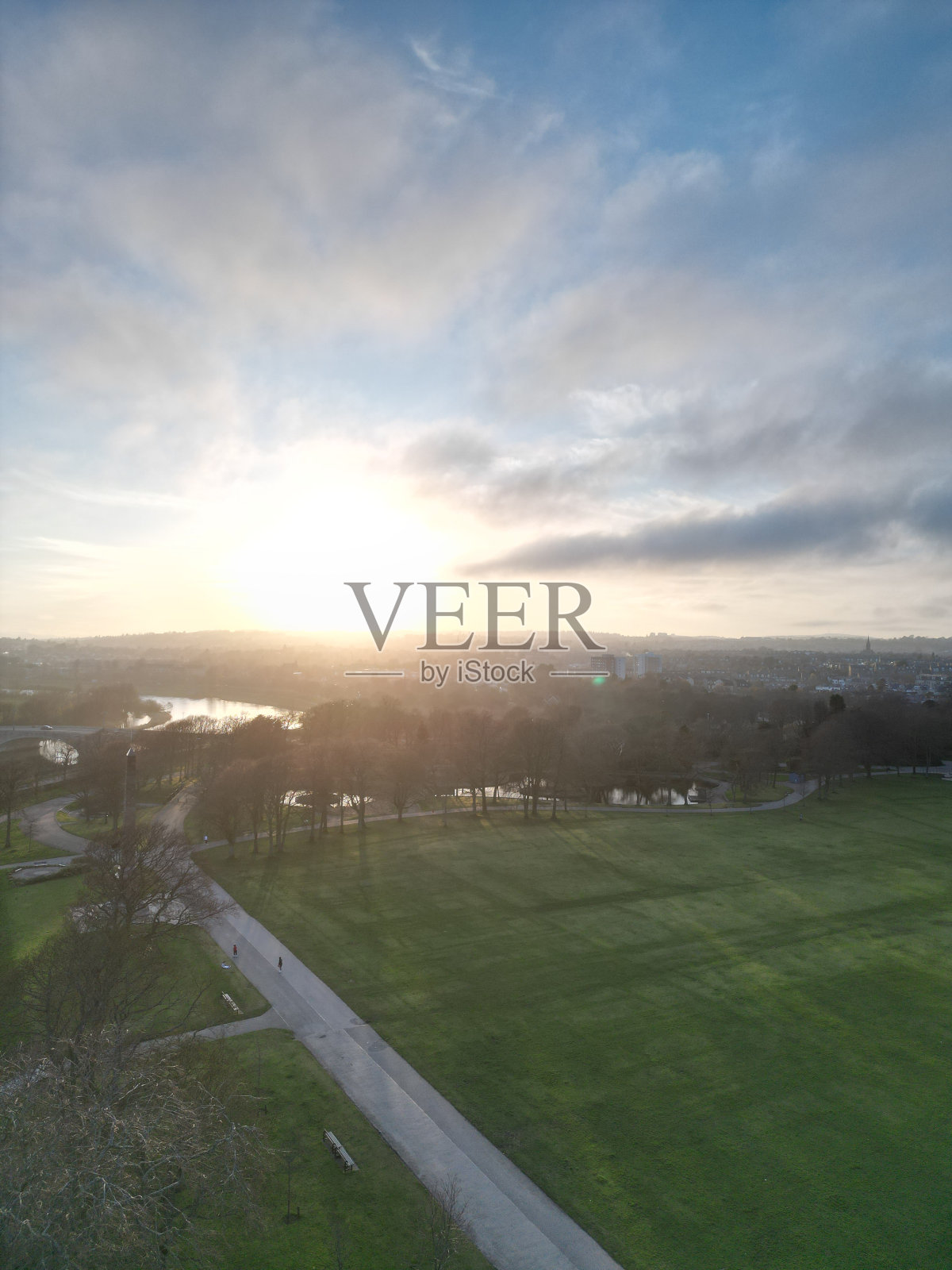 杜西公园的日落照片摄影图片