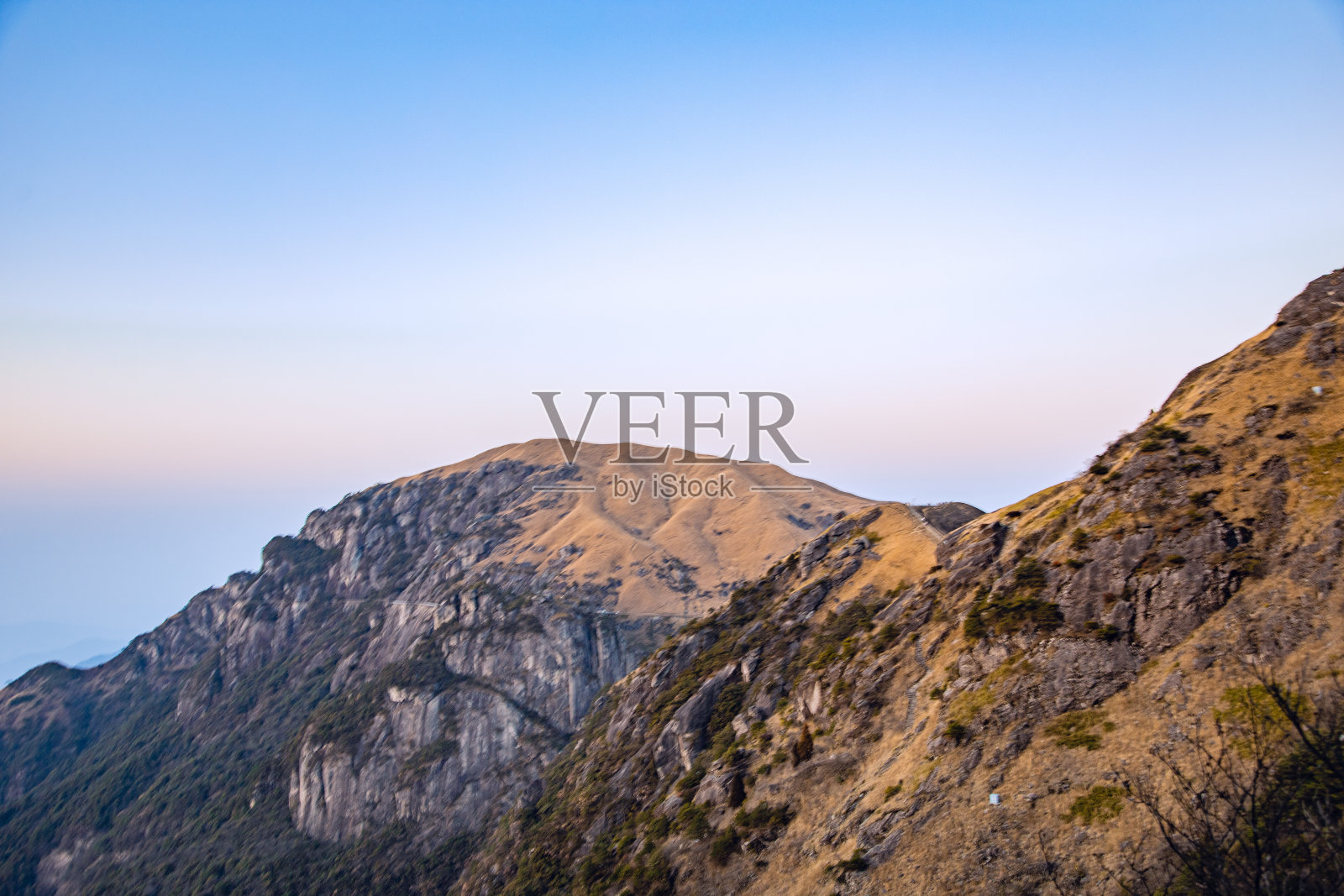 江西省萍乡市武公山——云海山色日落照片摄影图片