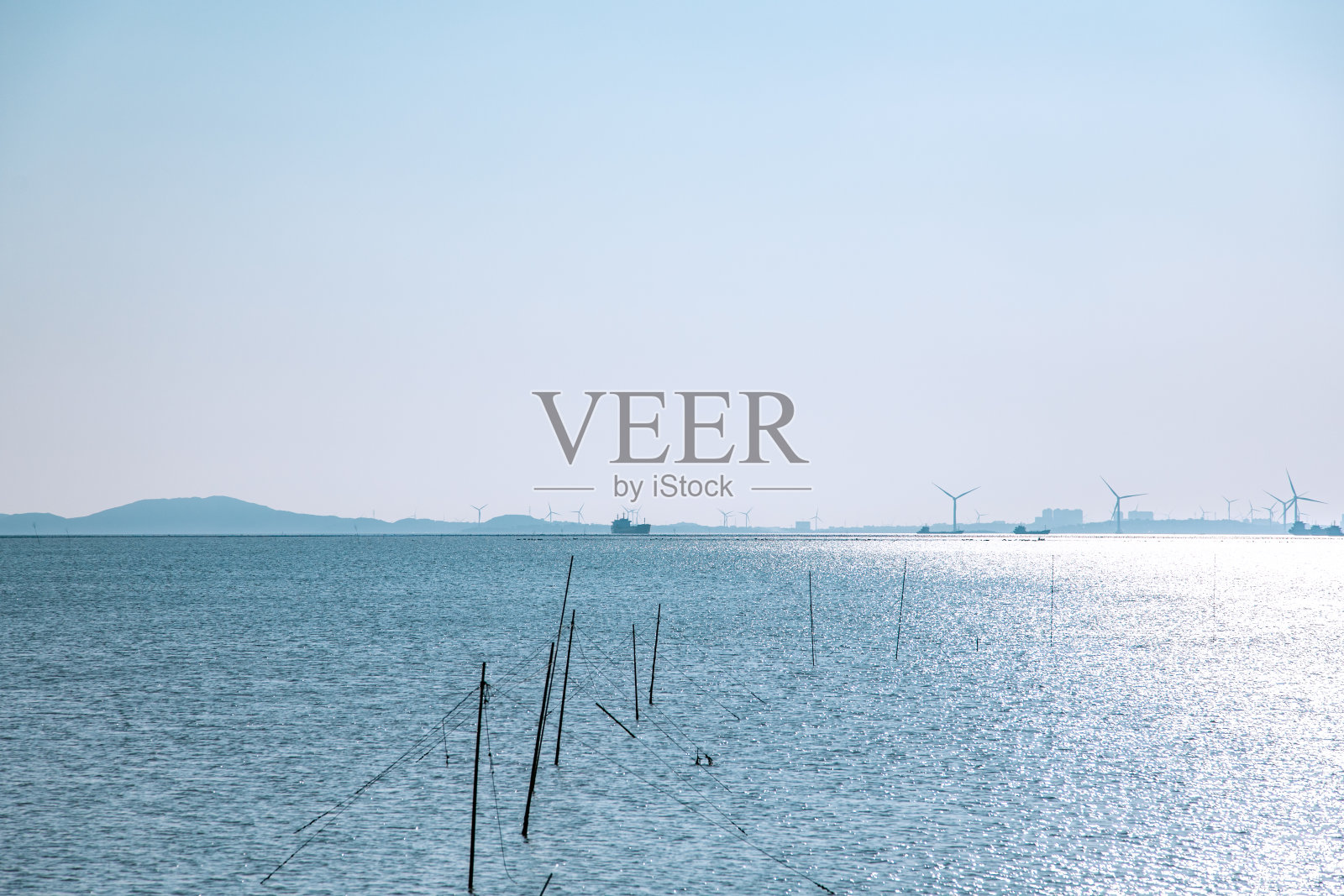 福建省福州市平潭岛渔港码头航拍图照片摄影图片