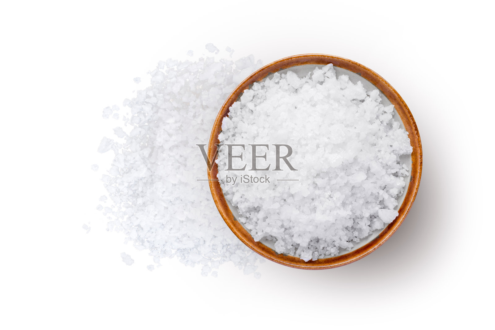 天然海盐上白照片摄影图片