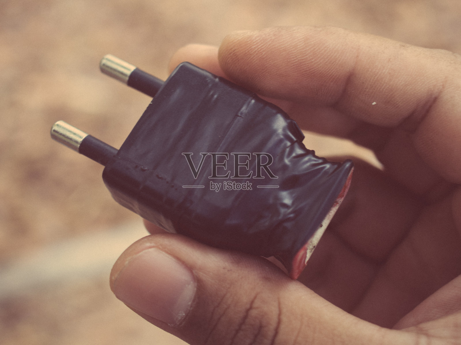 旧公插头照片摄影图片