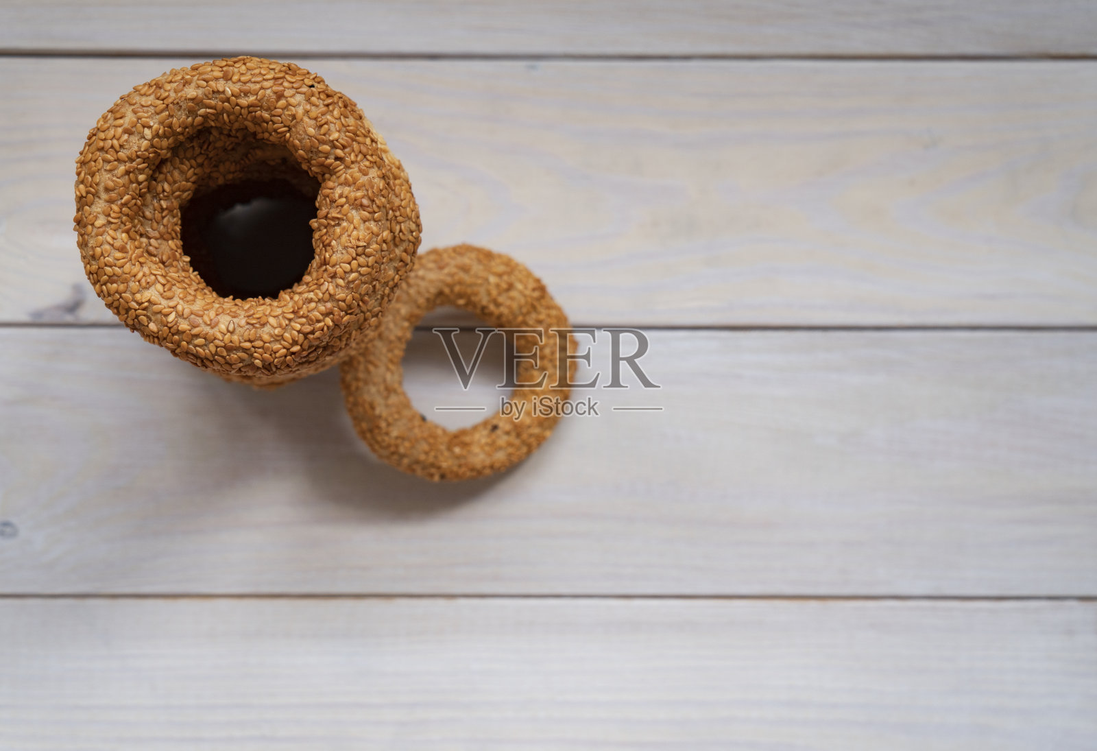 土耳其百吉饼(Kandil simiti):土耳其快餐。照片摄影图片