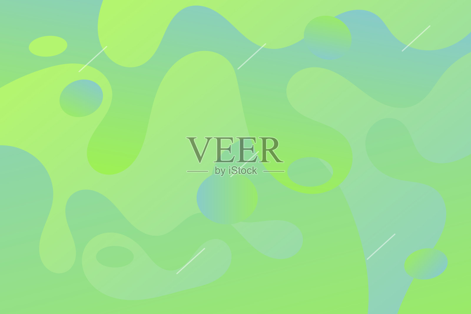 动态抽象背景与绿色到蓝色梯度流体形状现代概念。最小的海报。理想的横幅，网页，标题，封面，广告牌，宣传册，社交媒体，登陆页插画图片素材