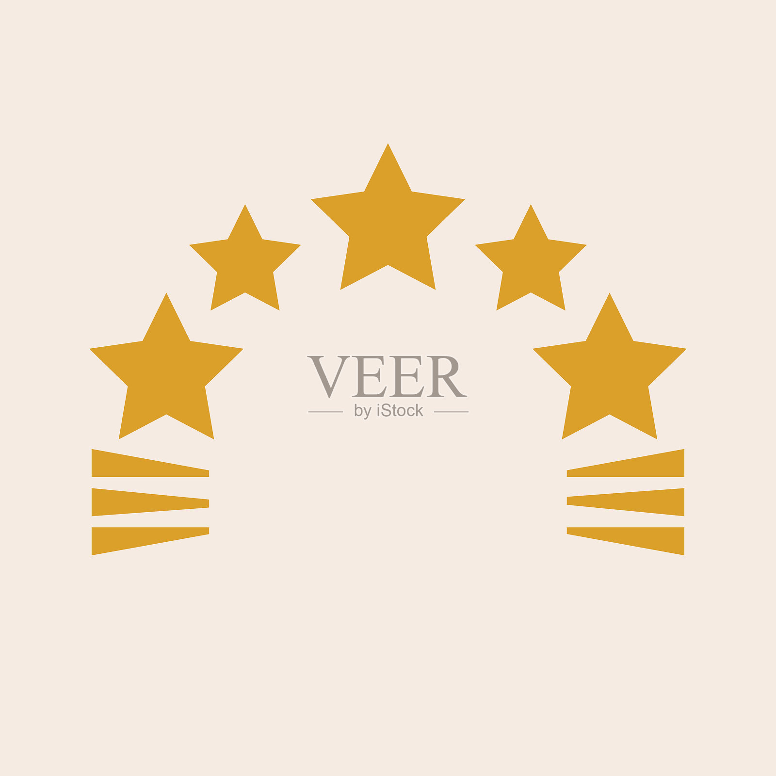 框架矢量插图，贴纸设计。用于学校庆祝，教育奖励和工作成功结果的装饰剪贴画元素插画图片素材