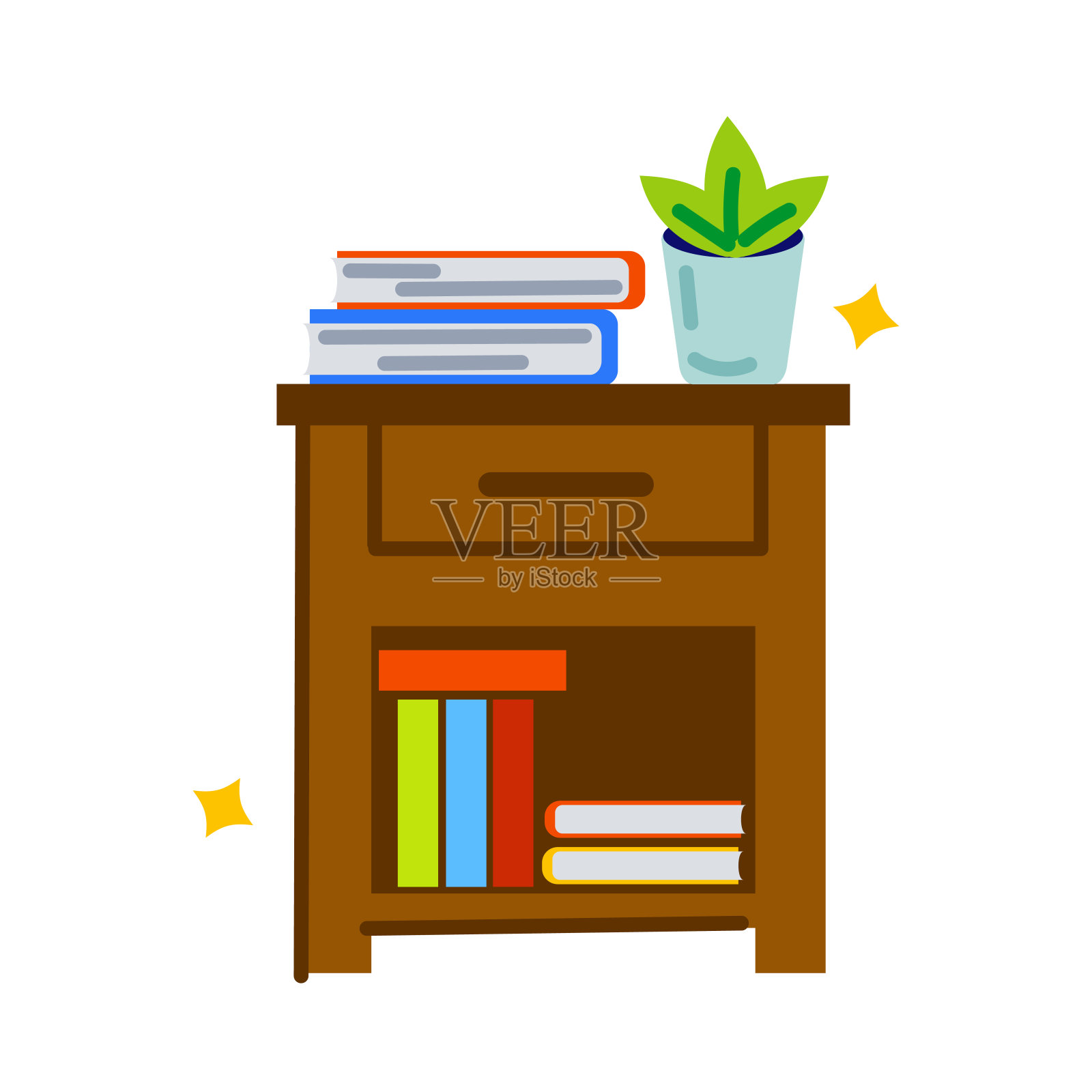 书表插画图片素材