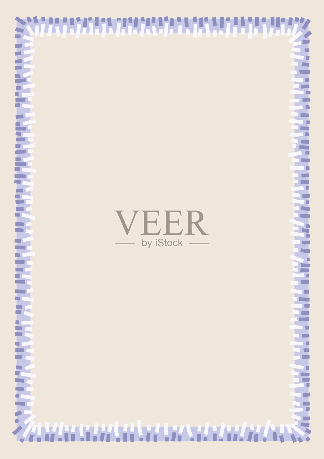 装饰框。A4纸张比例。插画图片素材