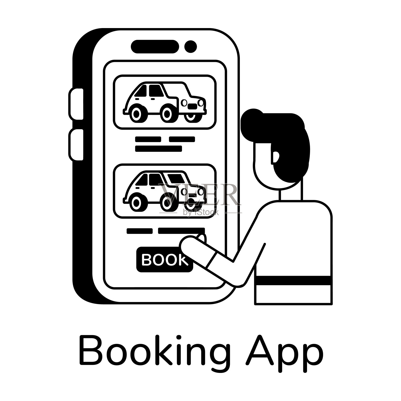 预订程序插画图片素材