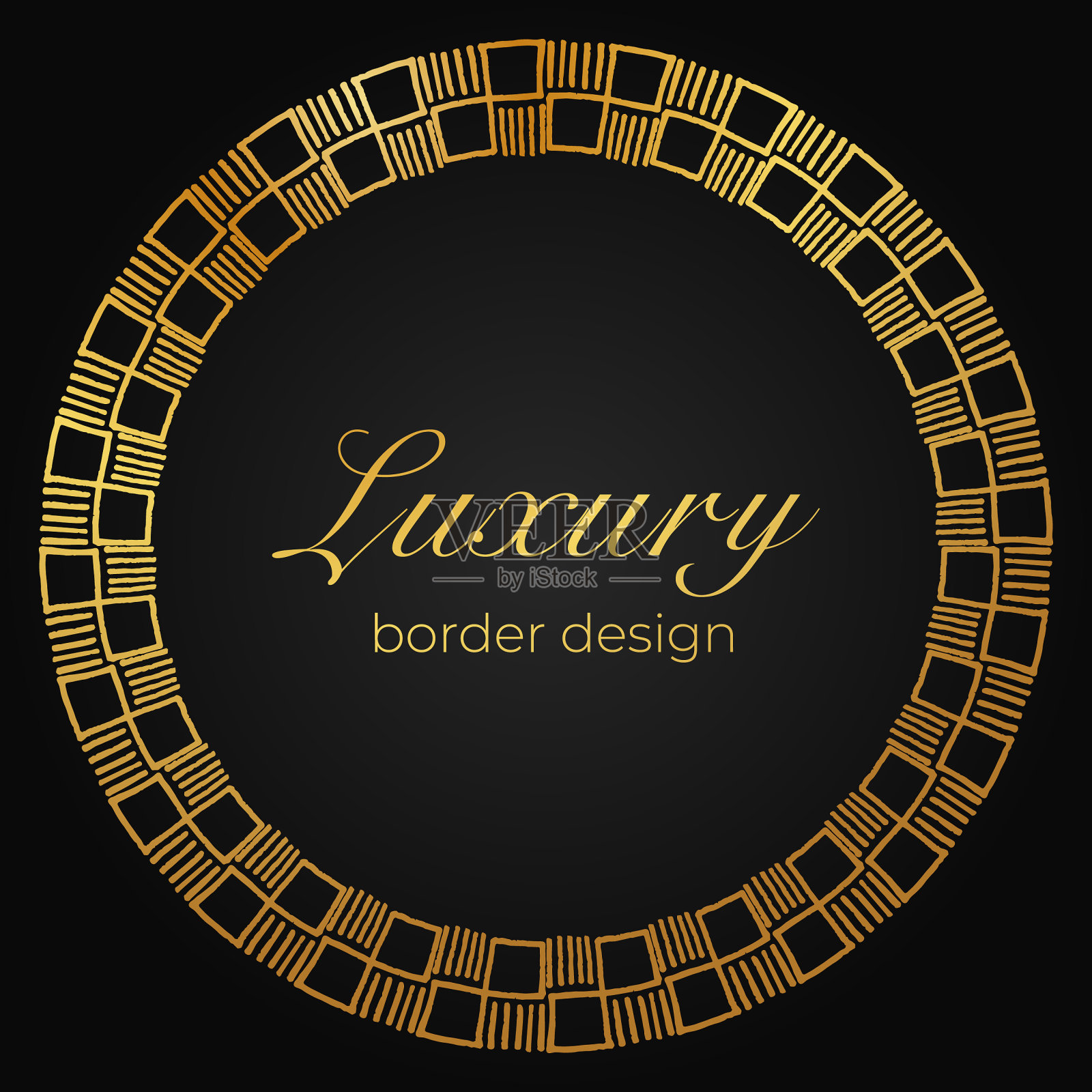 豪华图案边框设计插画图片素材