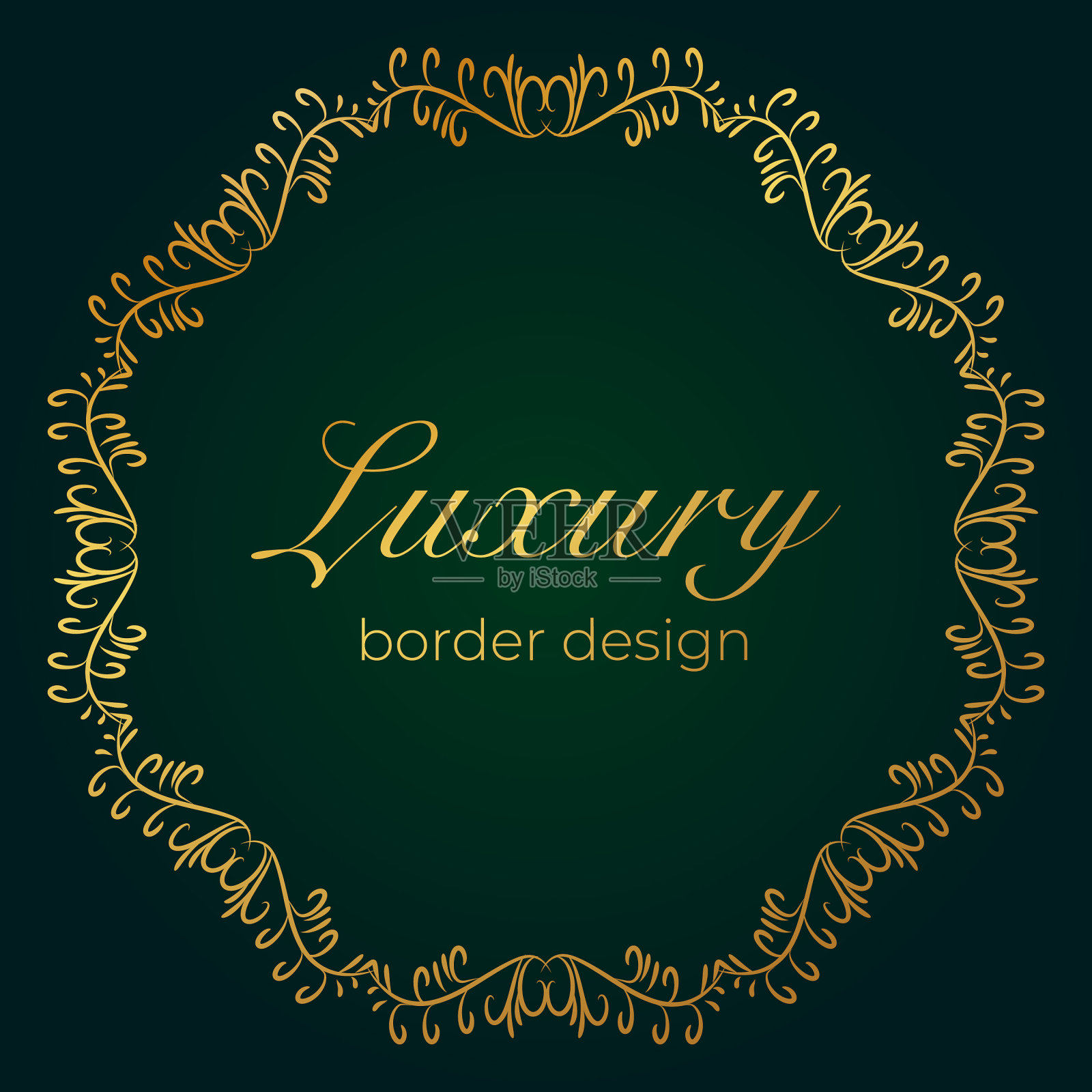 豪华图案边框设计插画图片素材
