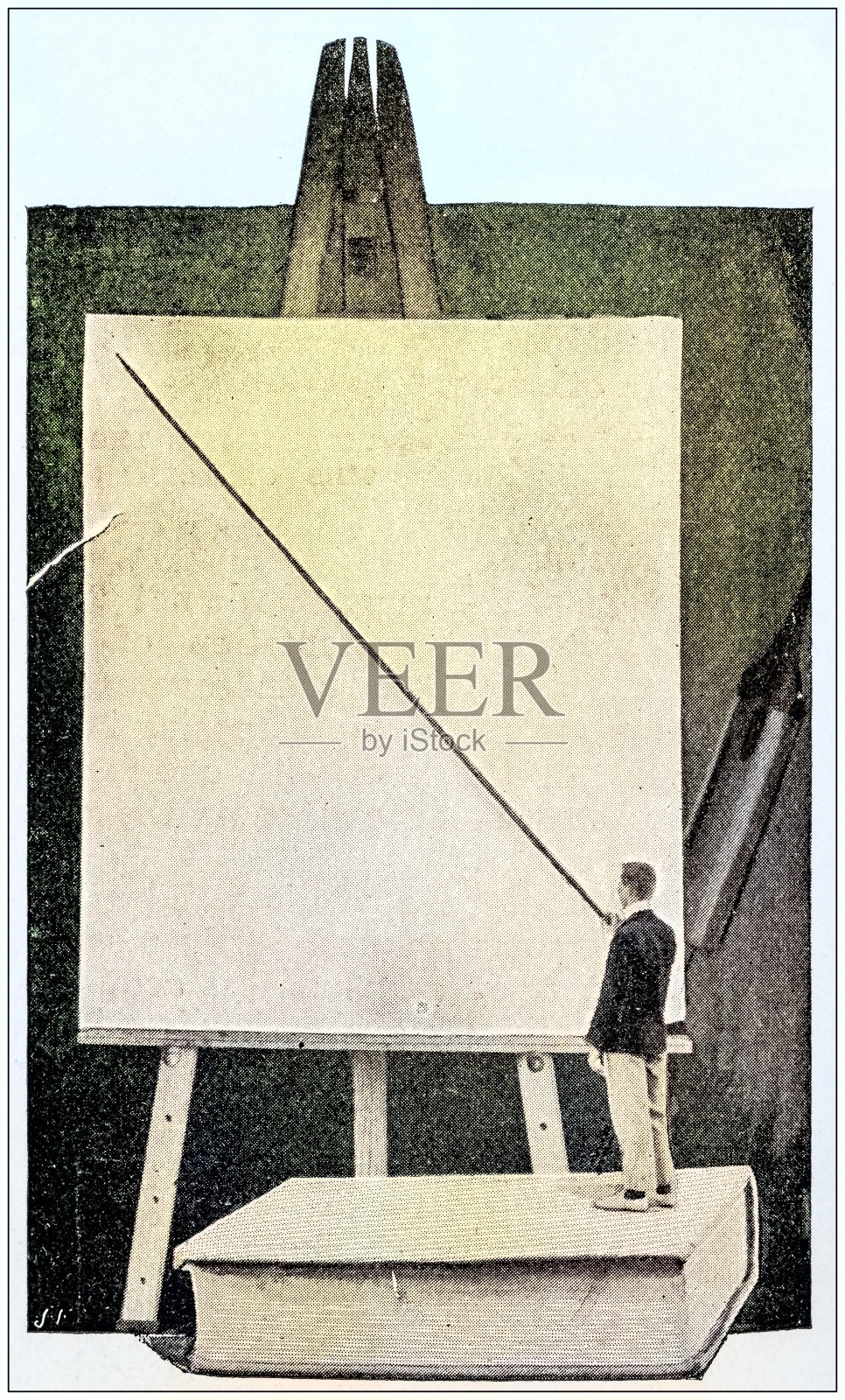 古董照片:早期特效插画图片素材