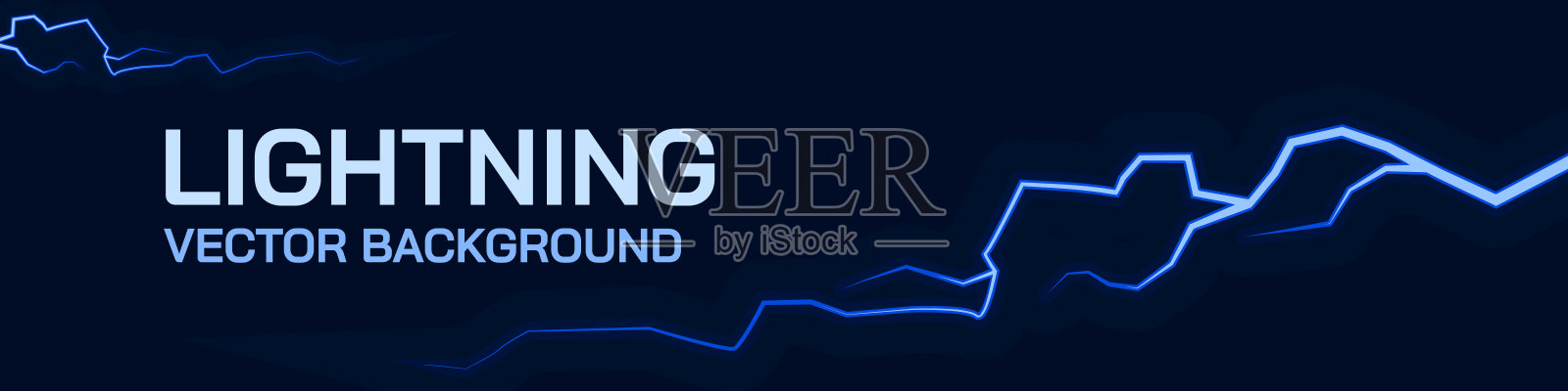 闪电的背景。Flash的象征。霓虹风格。插画图片素材