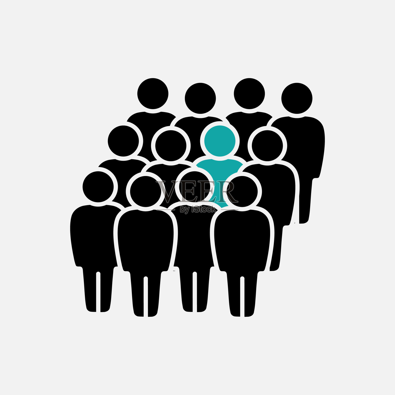 象征，人的象征。图标信息图表网站设计，标志，应用程序，用户界面。矢量图插画图片素材