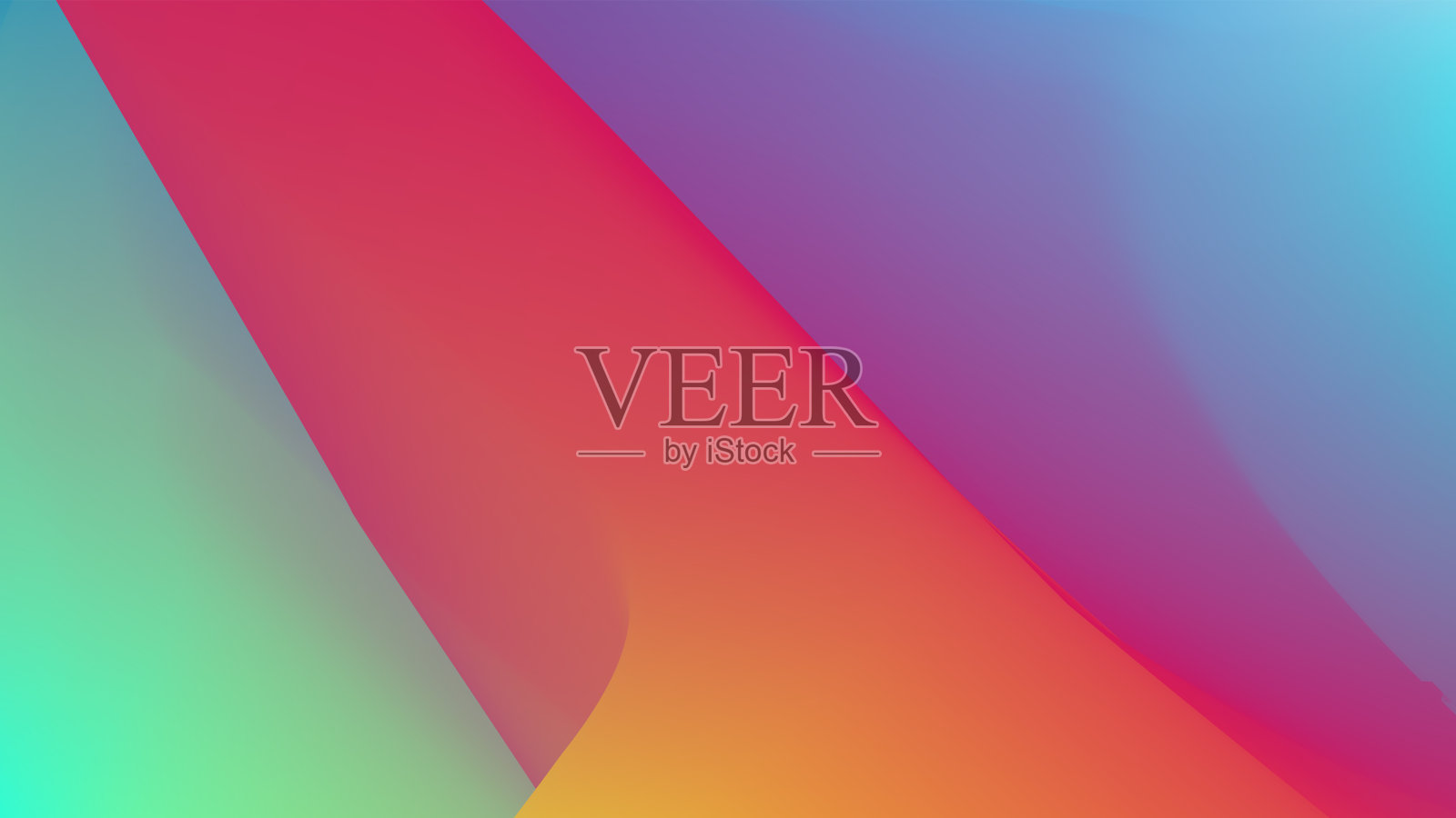 摘要波梯度颜色矢量图像插画图片素材