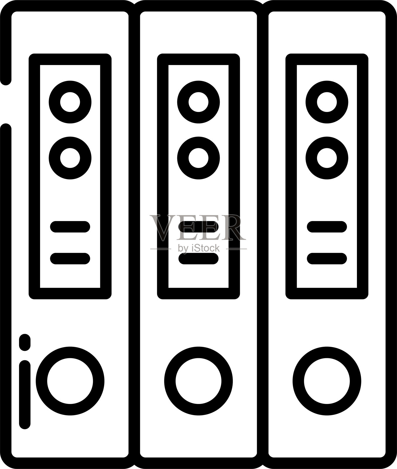 活页夹轮廓矢量图插画图片素材