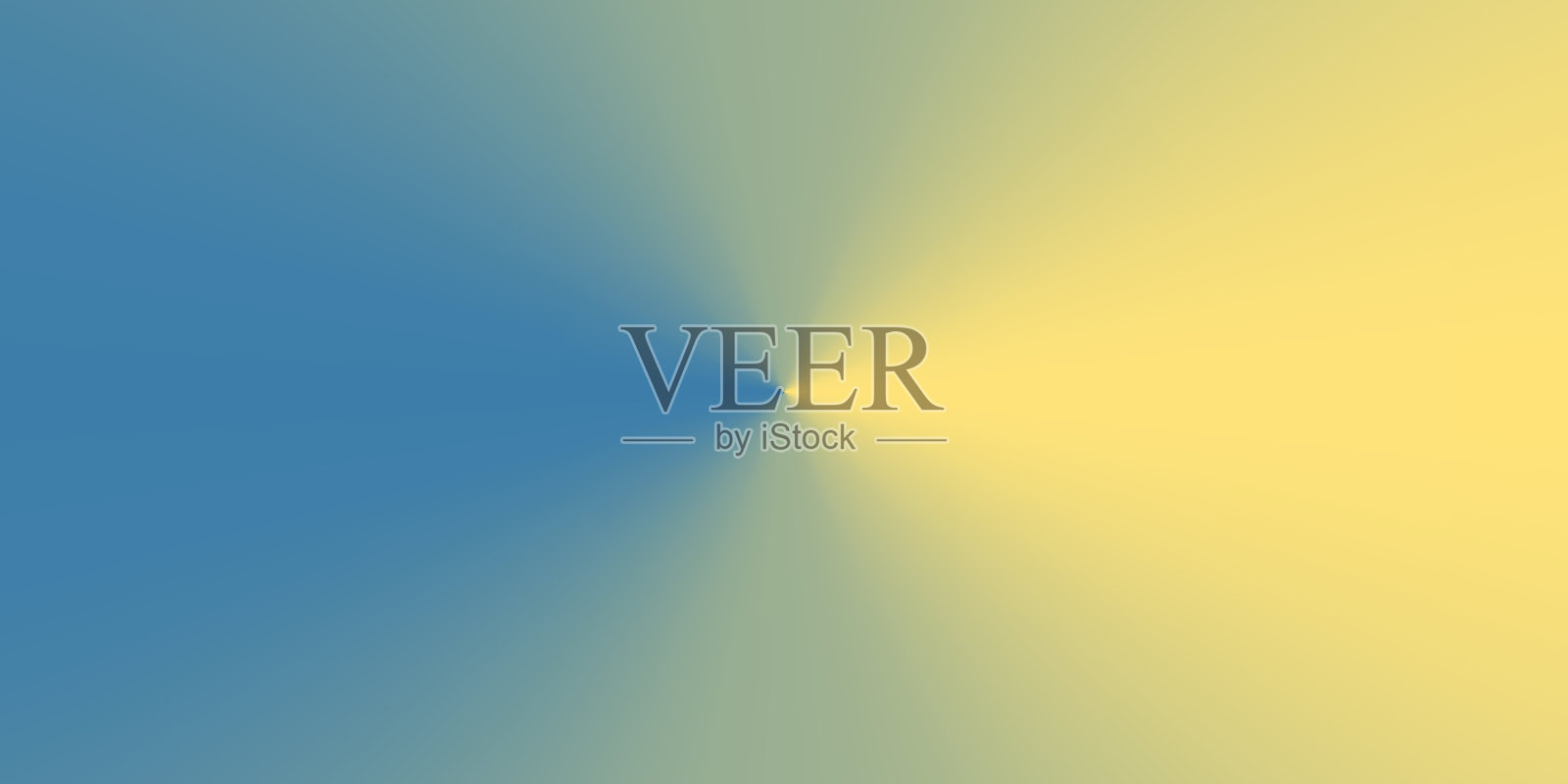 黄色抽象背景与径向梯度插画图片素材