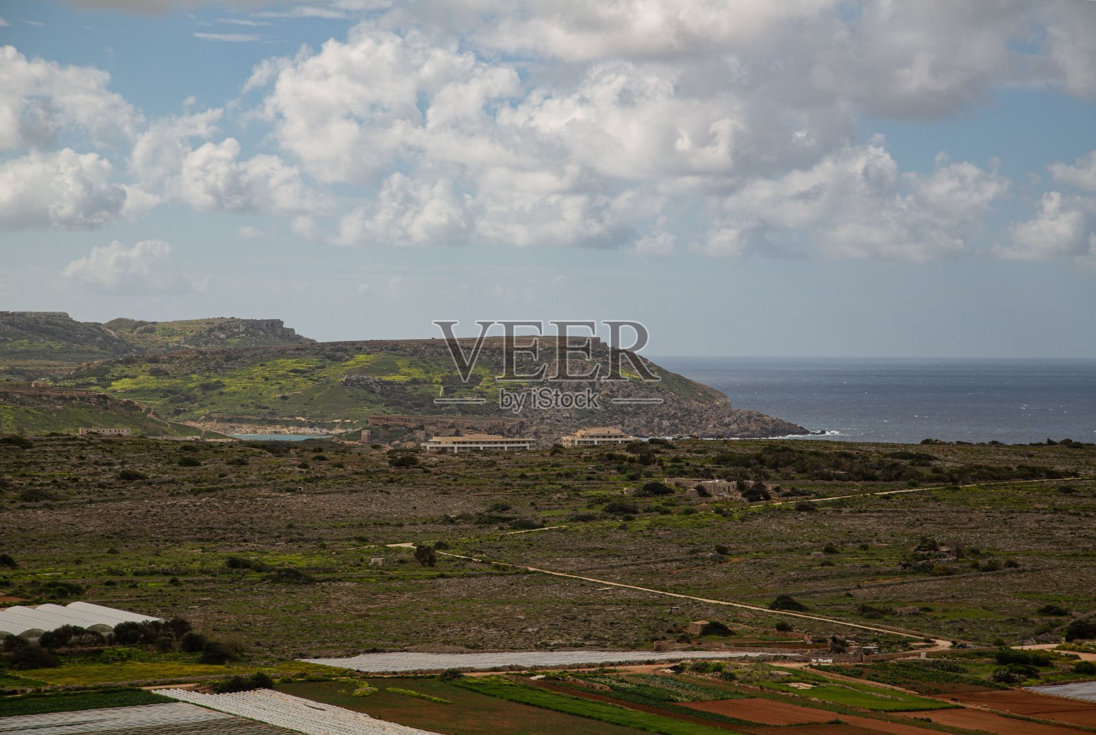 地中海附近的农业。照片摄影图片