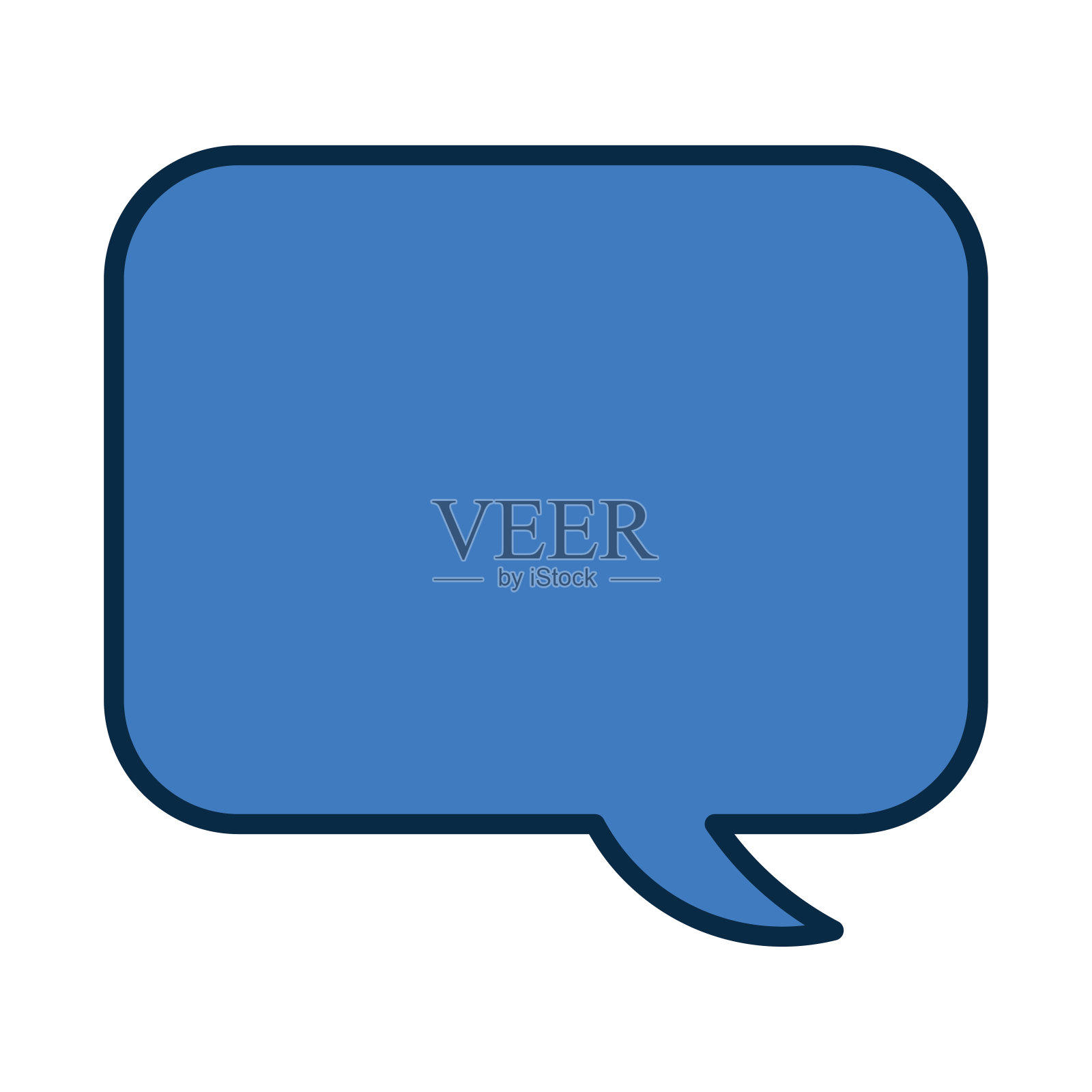 说明一个简单的语音气泡插画图片素材