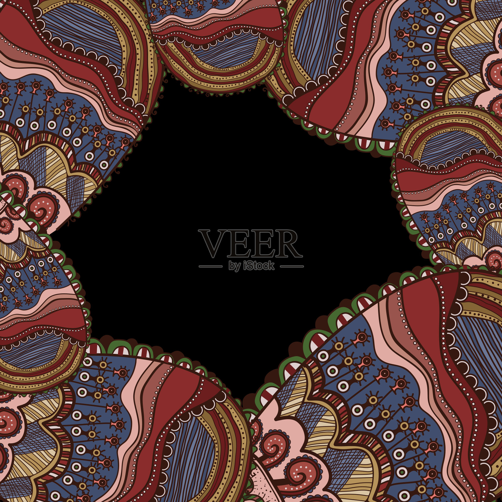 印度的花插画图片素材