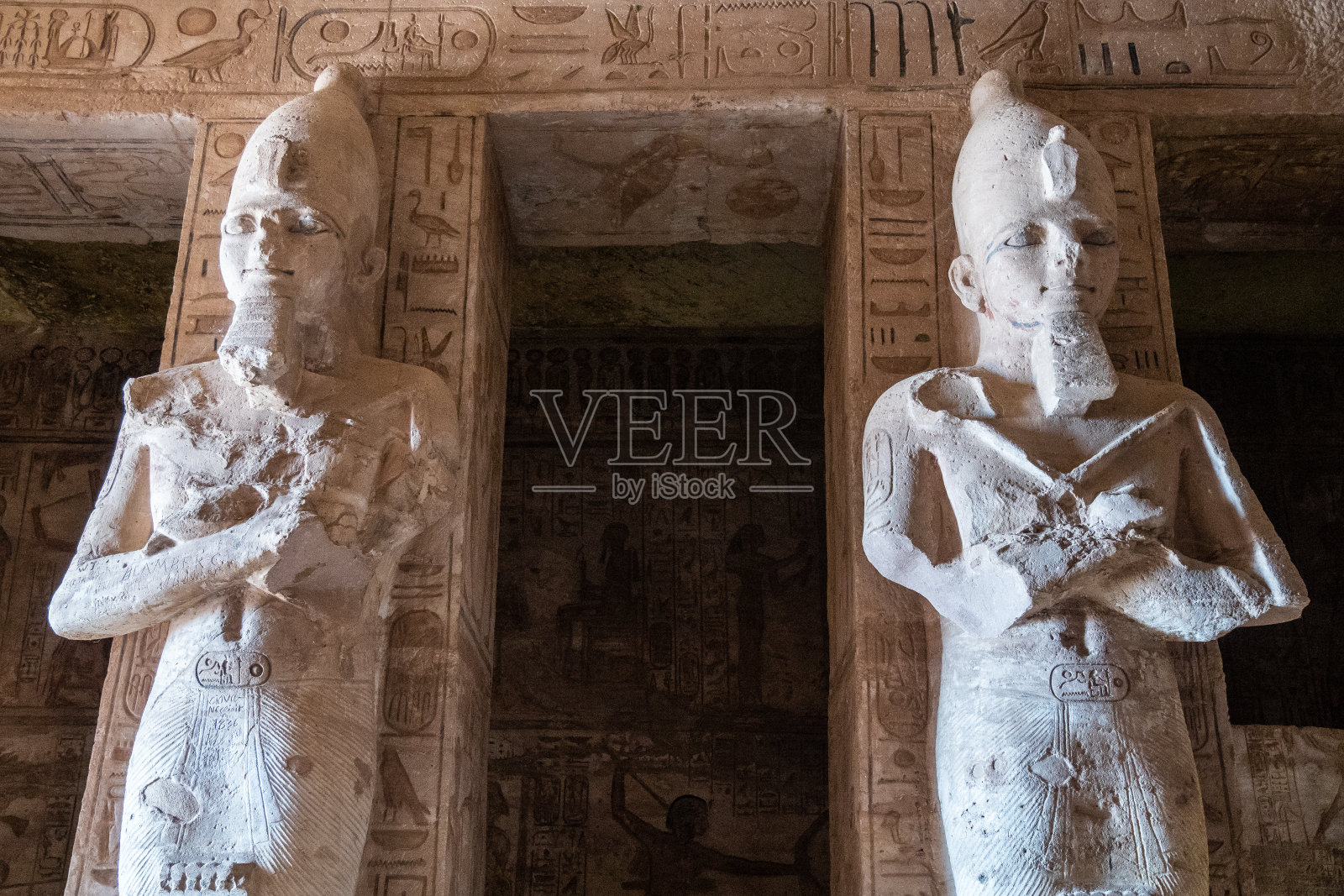 阿布辛贝神庙，拉美西斯二世神庙，古埃及神庙，古代文明照片摄影图片