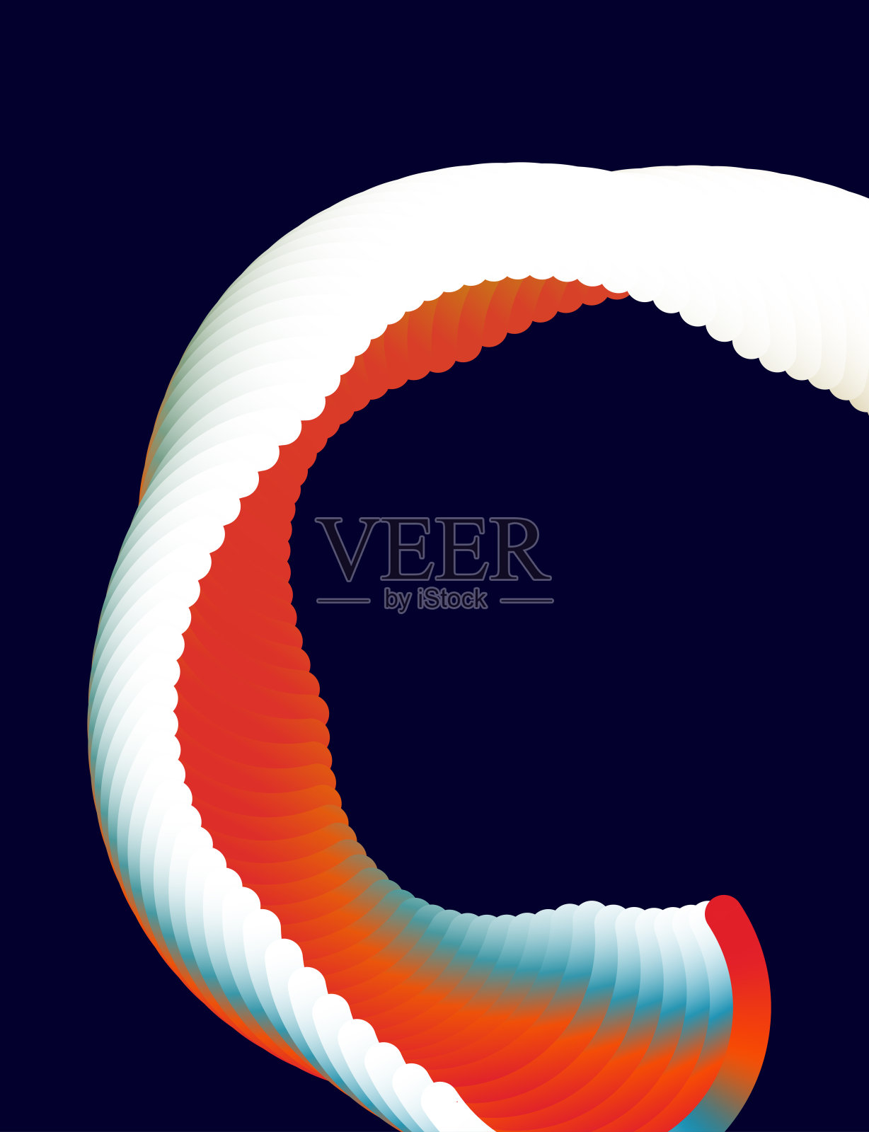 摘要混合色梯度曲线波浪图案背景插画图片素材