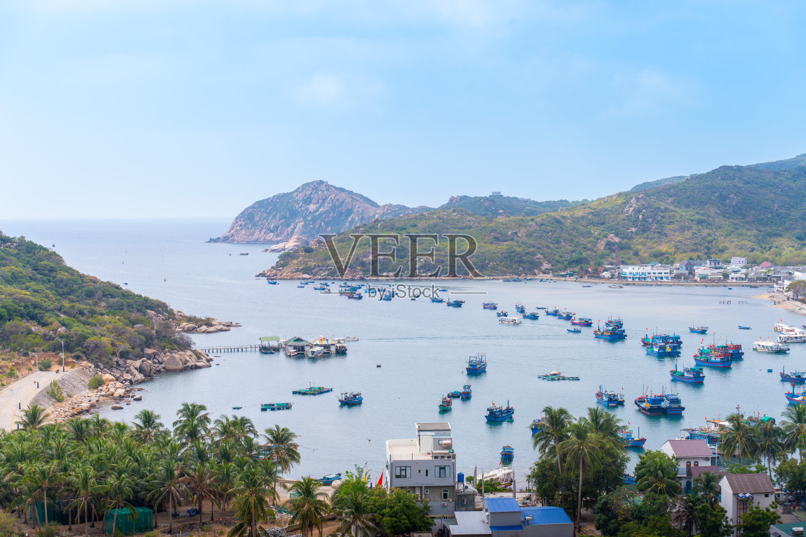 越南，宁顺省，义Chua国家公园，永喜湾景色照片摄影图片