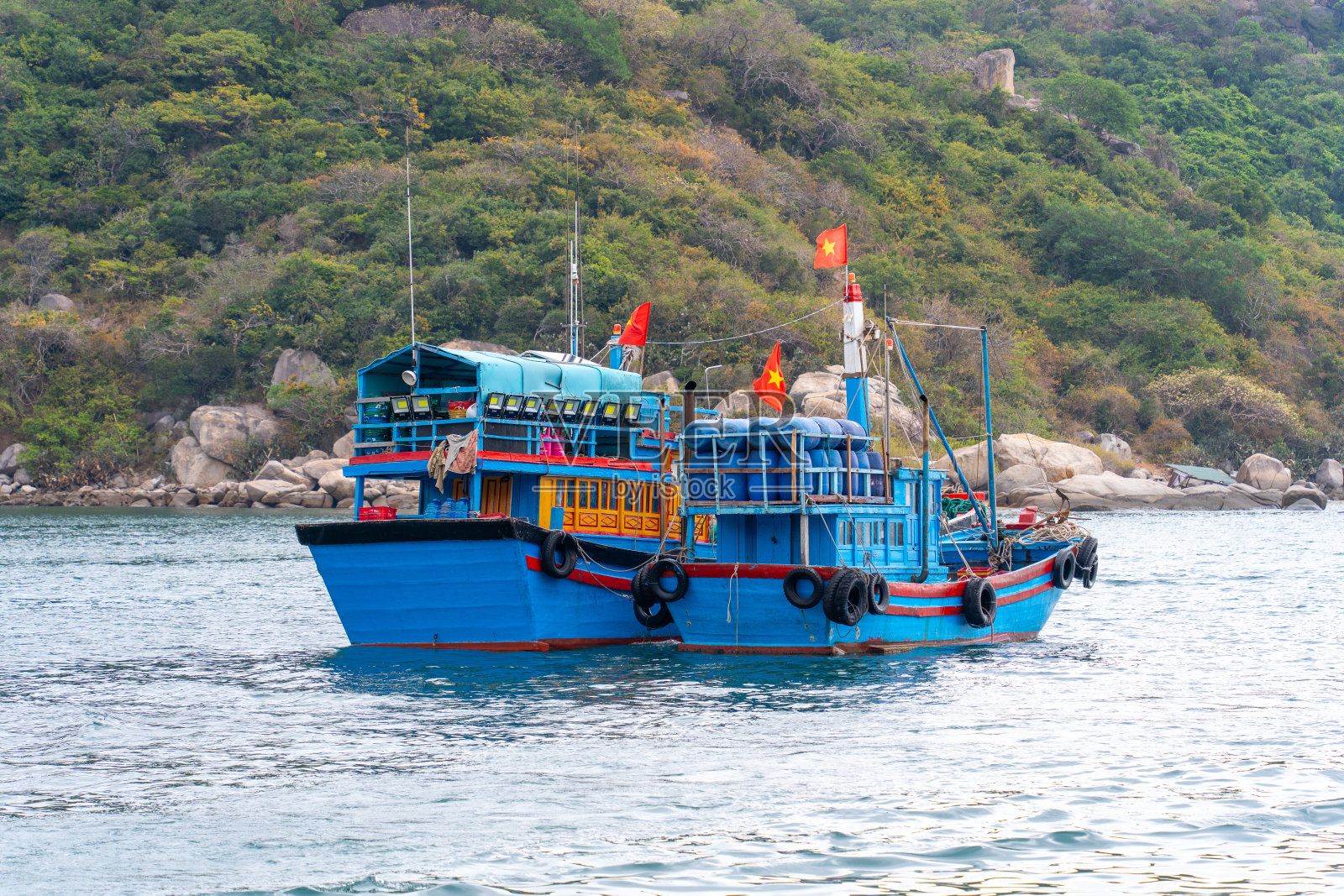 越南，宁顺省，义Chua国家公园，永喜湾景色照片摄影图片