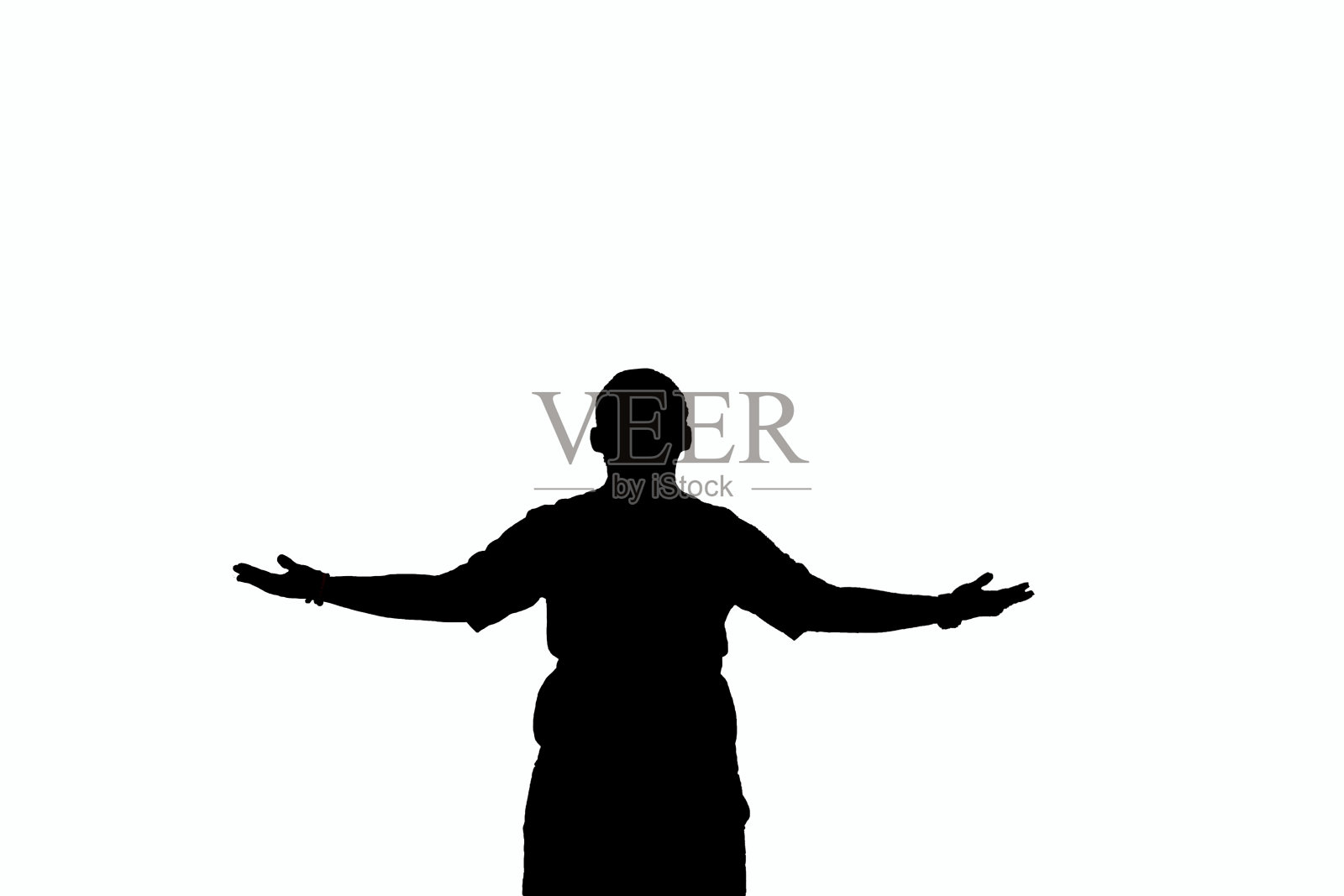 一个胖子的影子照片摄影图片