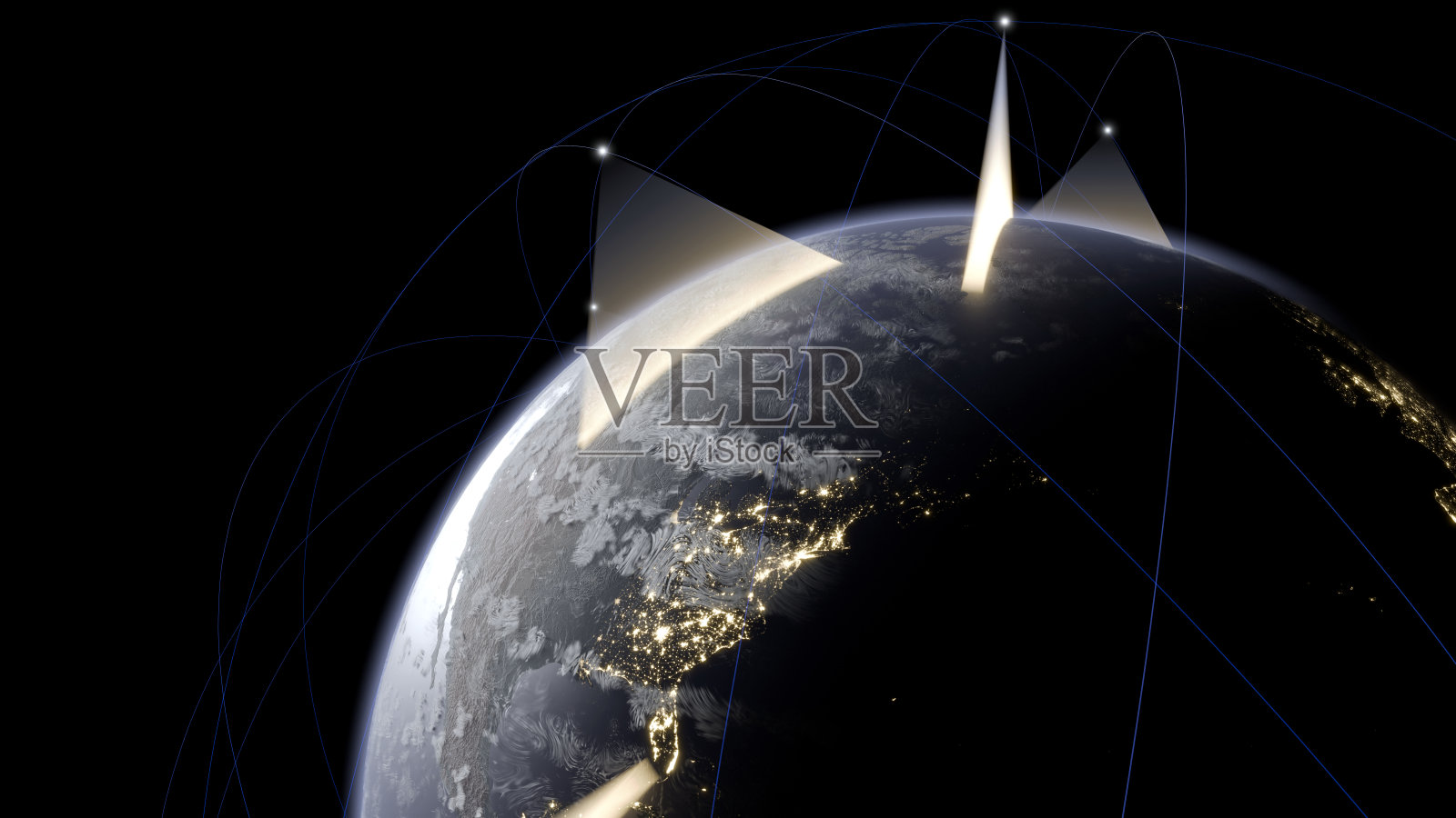 用卫星扫描地球表面照片摄影图片