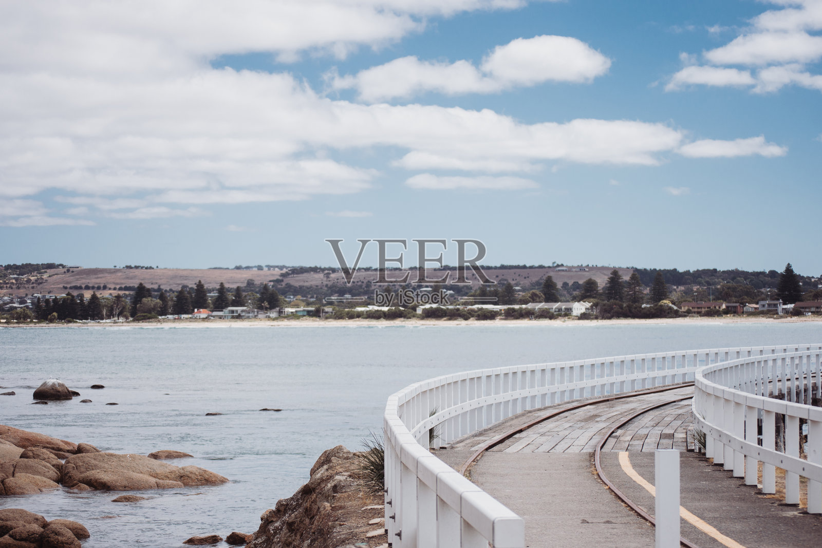 花岗石岛堤照片摄影图片