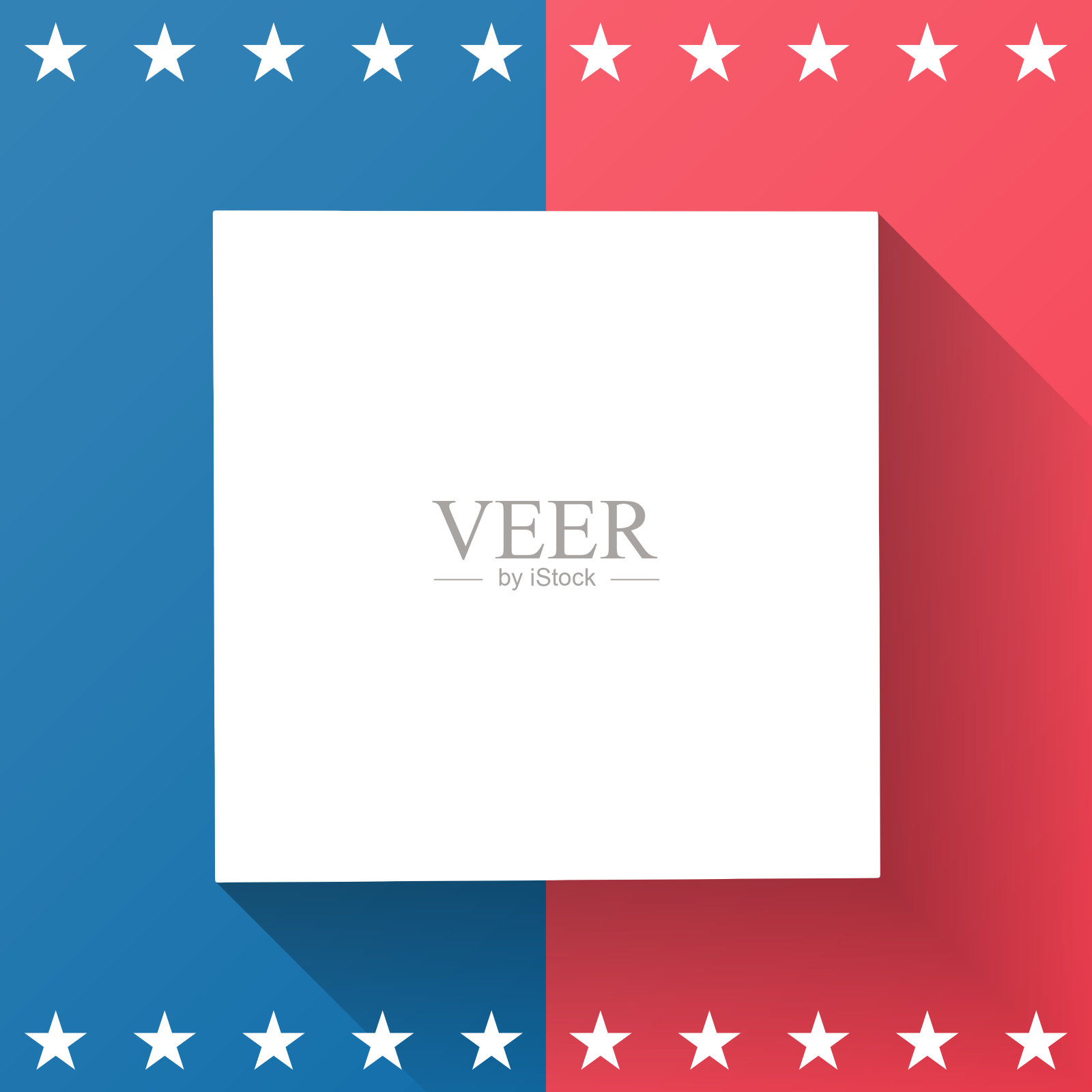 史蒂文斯县，堪萨斯州。地图在蓝色和红色的背景插画图片素材