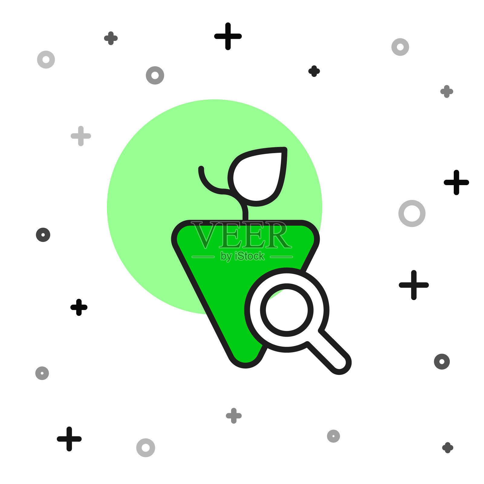 填充轮廓葡萄图标孤立的白色背景。精选葡萄。向量插画图片素材