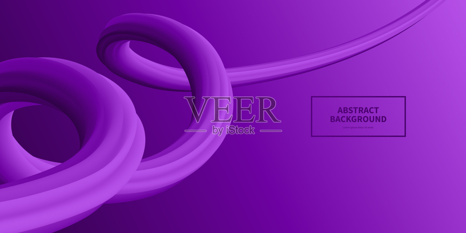 流体抽象设计与紫色梯度-时髦的背景插画图片素材