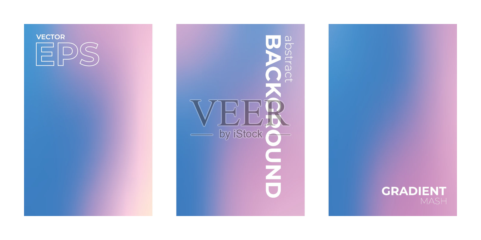 明亮的渐变壁纸与平滑的运动效果插画图片素材