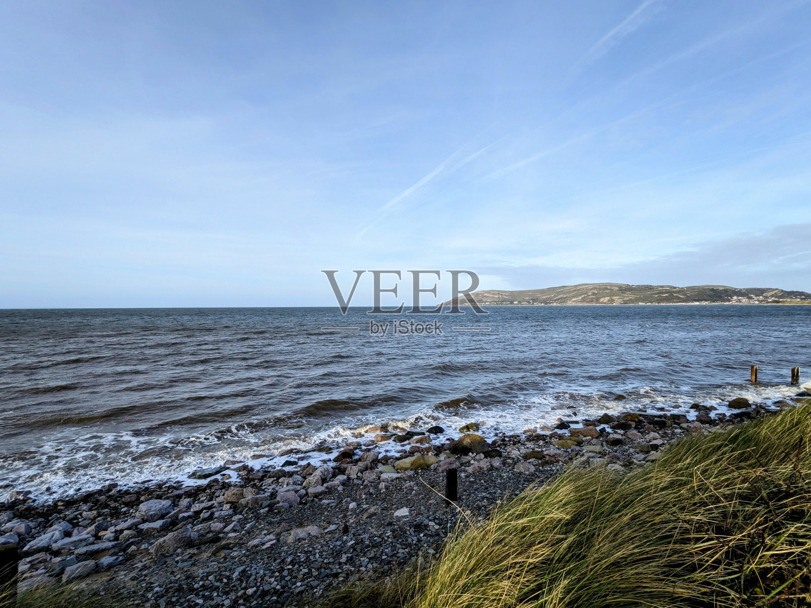 在北威尔士康威的海边探险照片摄影图片