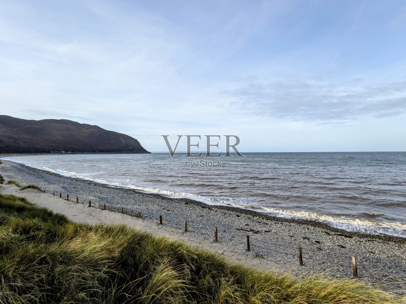 在北威尔士康威的海边探险照片摄影图片