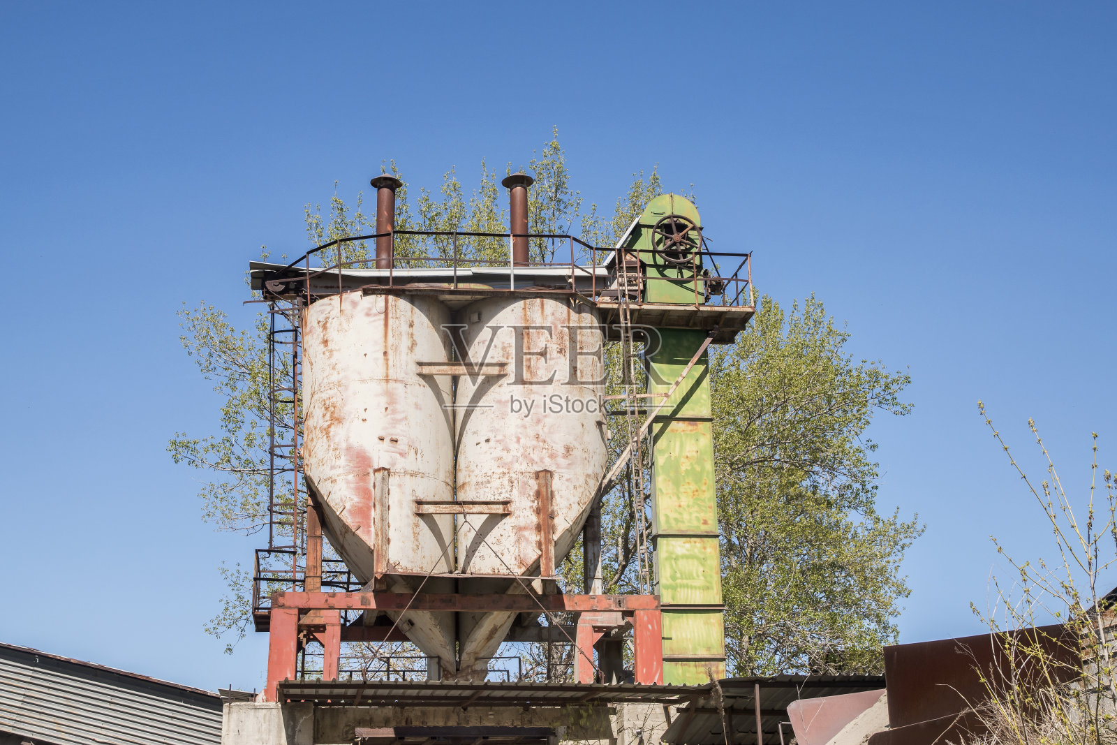 砾石坑分选设备照片摄影图片