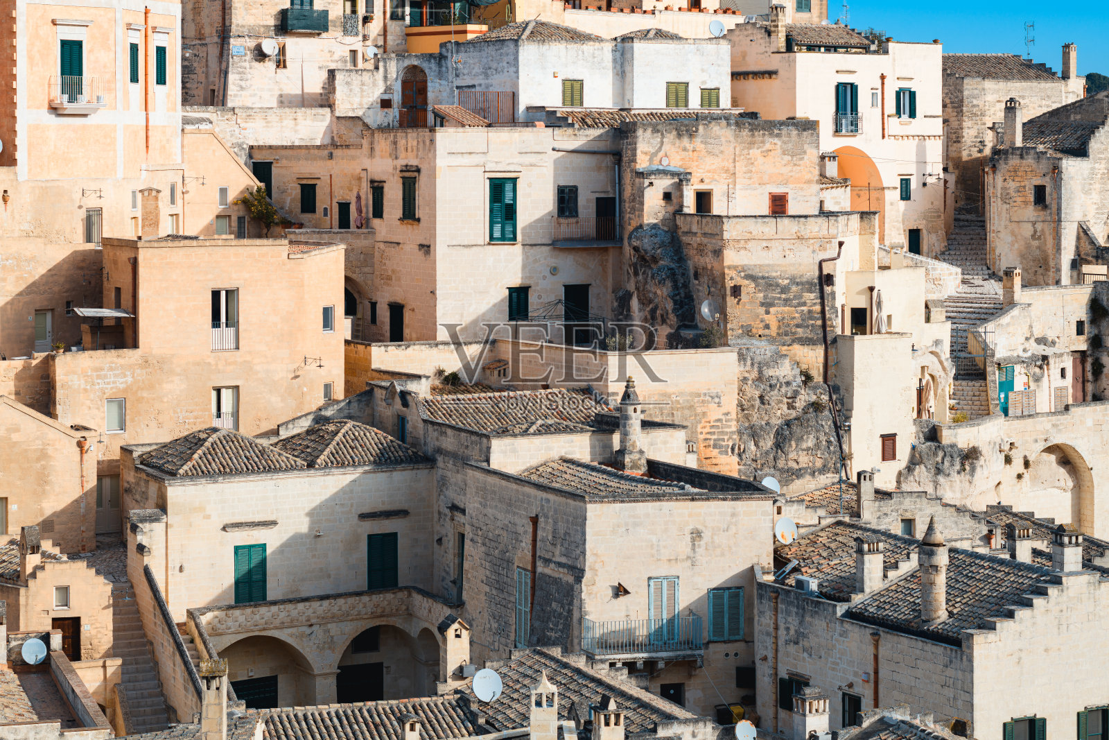 意大利巴西利卡塔的马泰拉市照片摄影图片