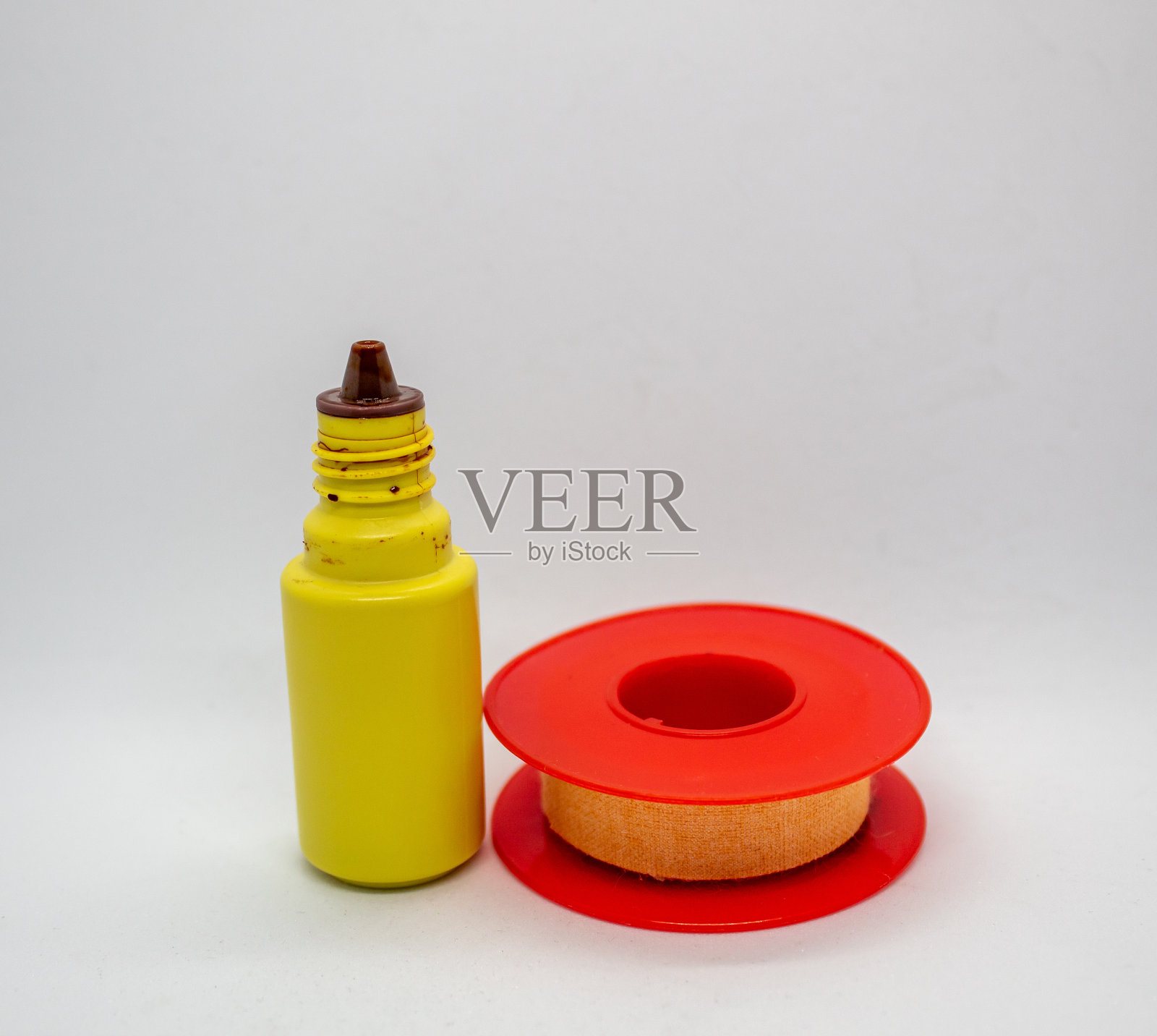 近距离选择焦点的医疗设备的伤口护理照片摄影图片