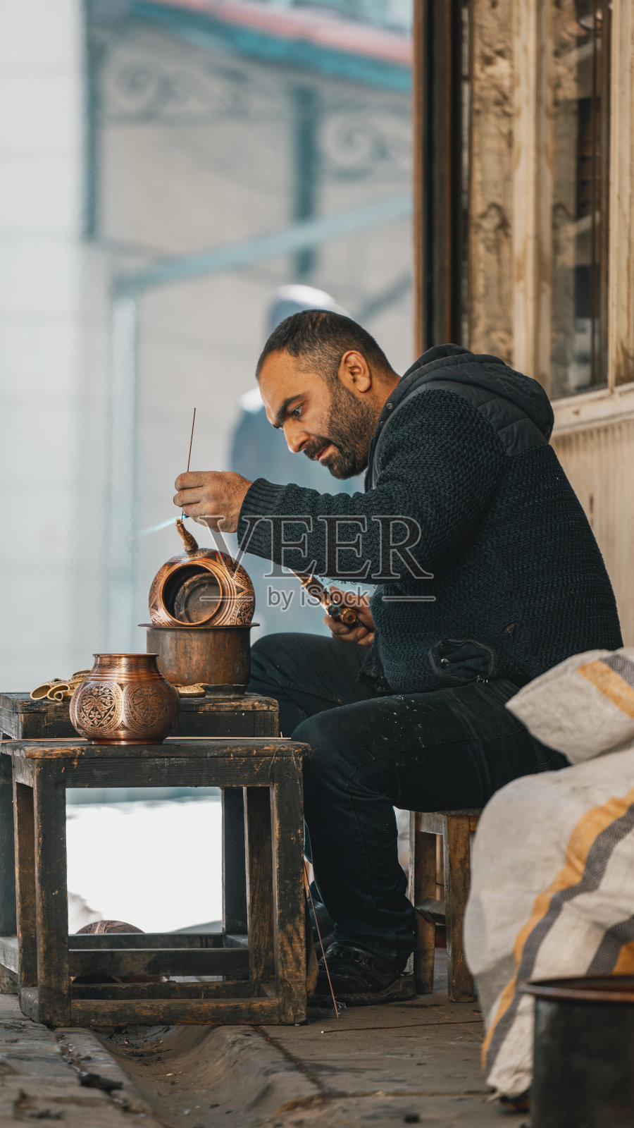 加济安泰普铜匠集市照片摄影图片