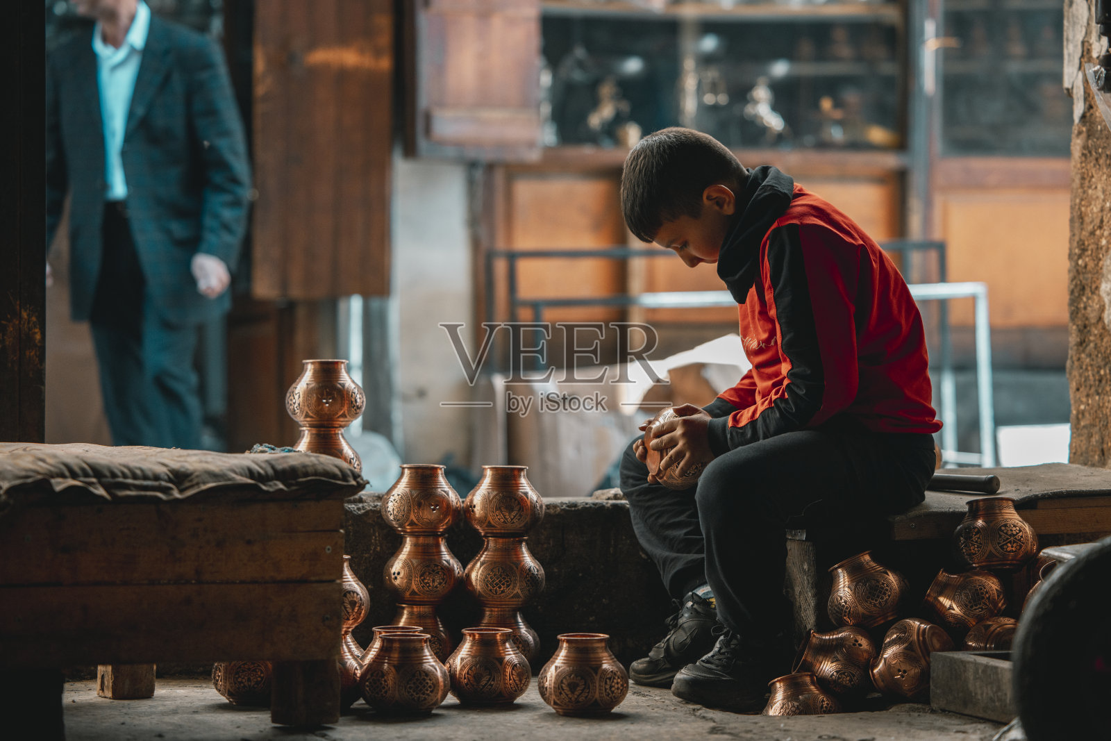 加济安泰普铜匠集市照片摄影图片