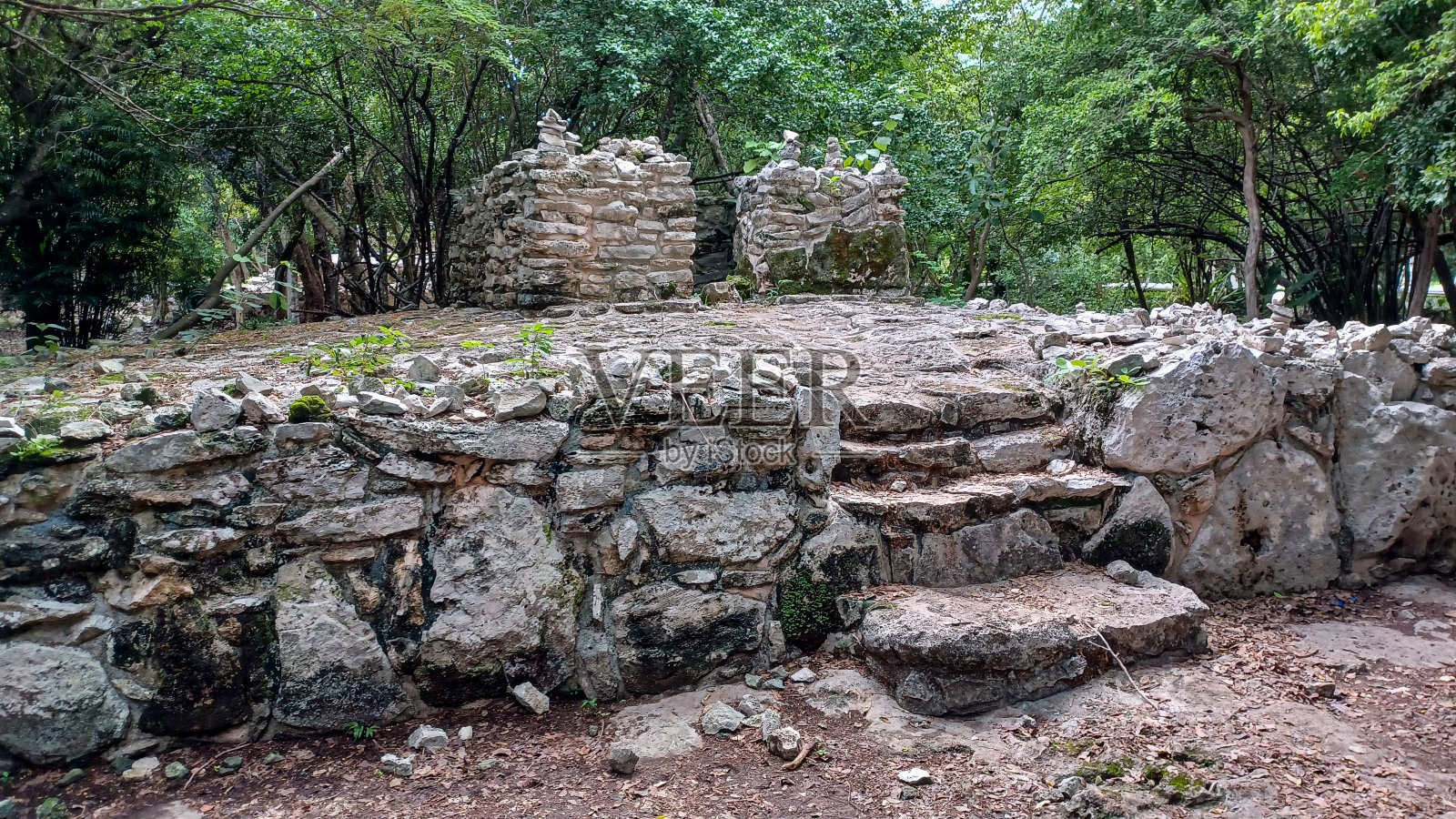 普拉亚德尔卡门考古遗址照片摄影图片