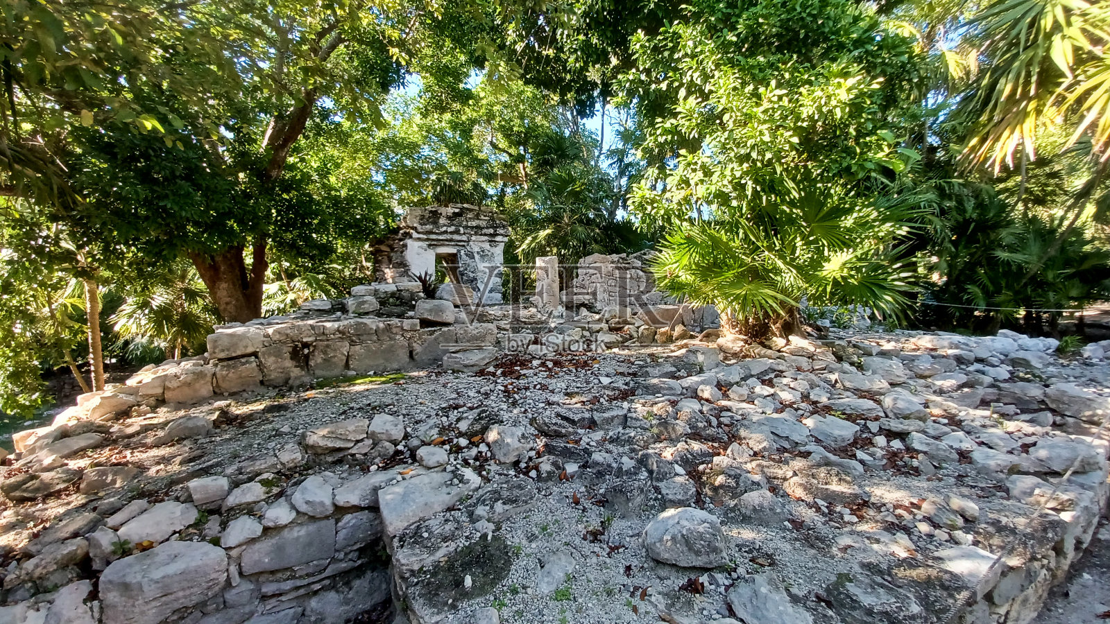 普拉亚德尔卡门考古遗址照片摄影图片