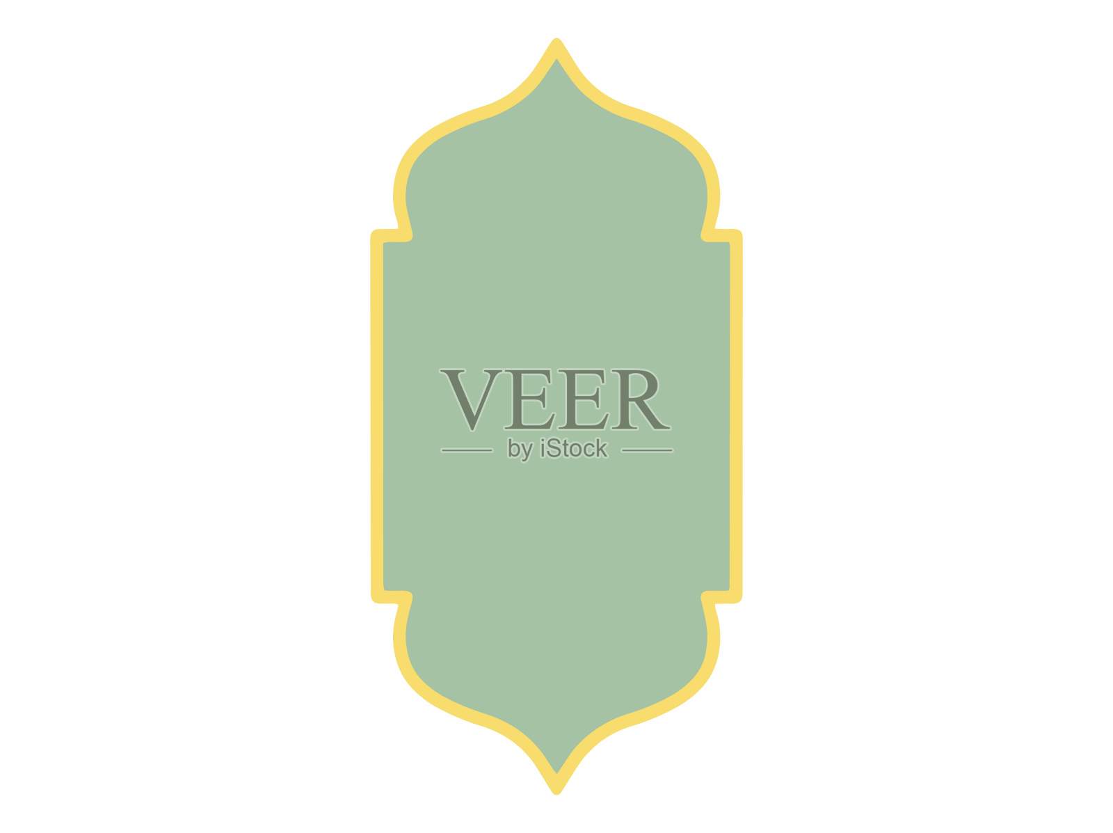 古尔邦节框架背景。Eid Al Fitr框架背景。古尔邦节。斋月穆巴拉克框架背景插图。斋月卡里姆框架背景插图插画图片素材