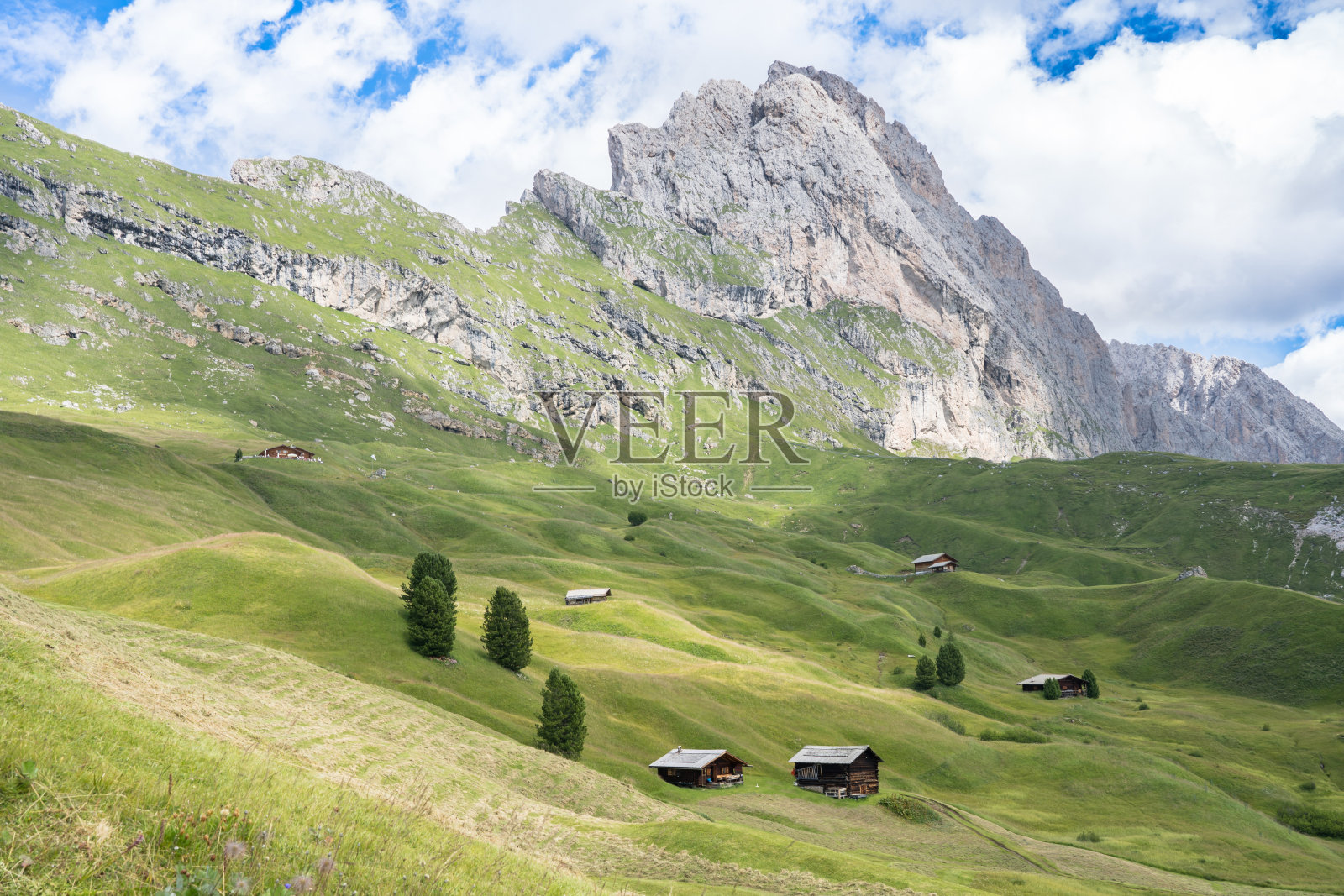 塞塞达，白云石阿尔卑斯山，南蒂罗尔(上阿迪杰)，意大利照片摄影图片
