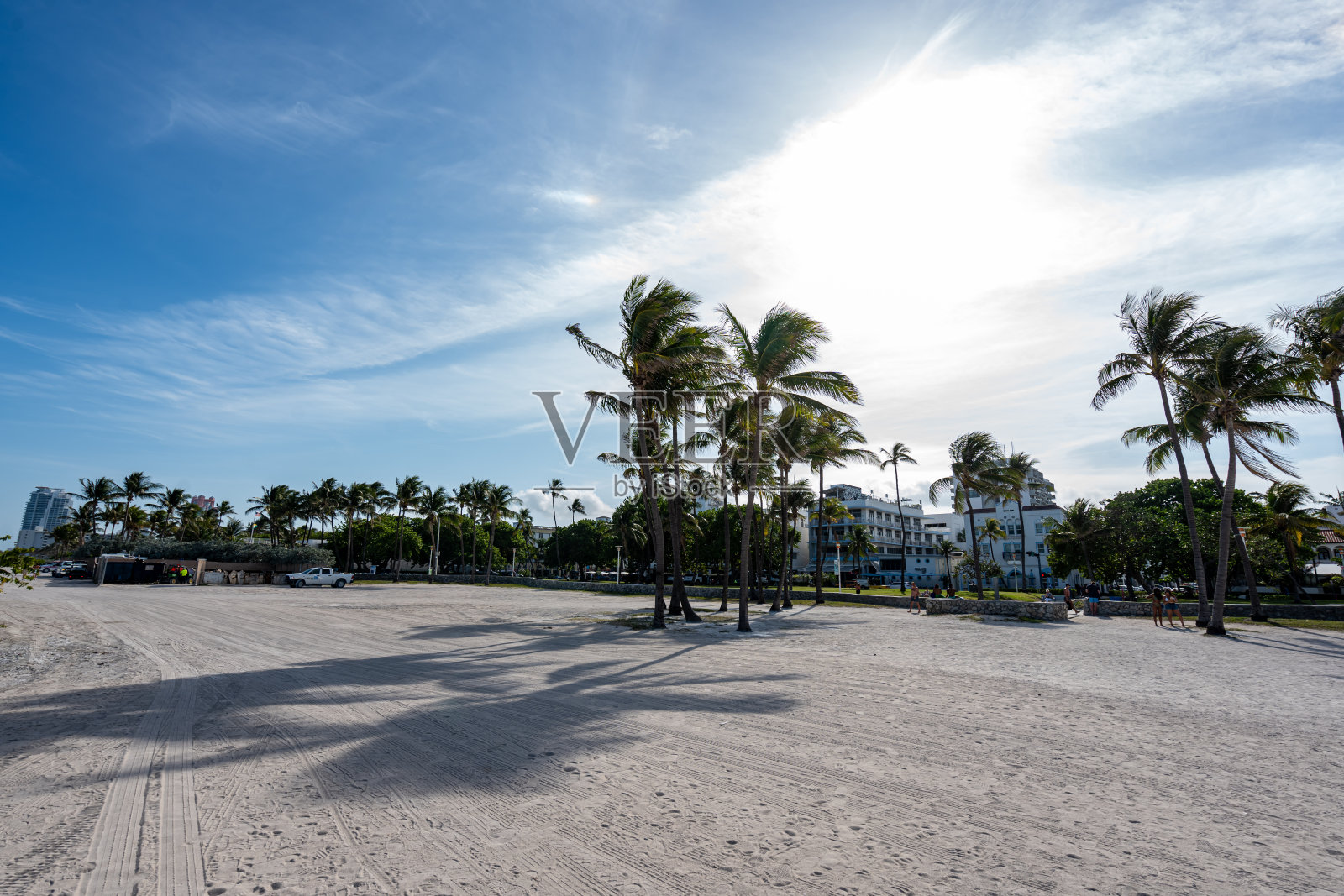 春假期间的迈阿密海滩照片摄影图片