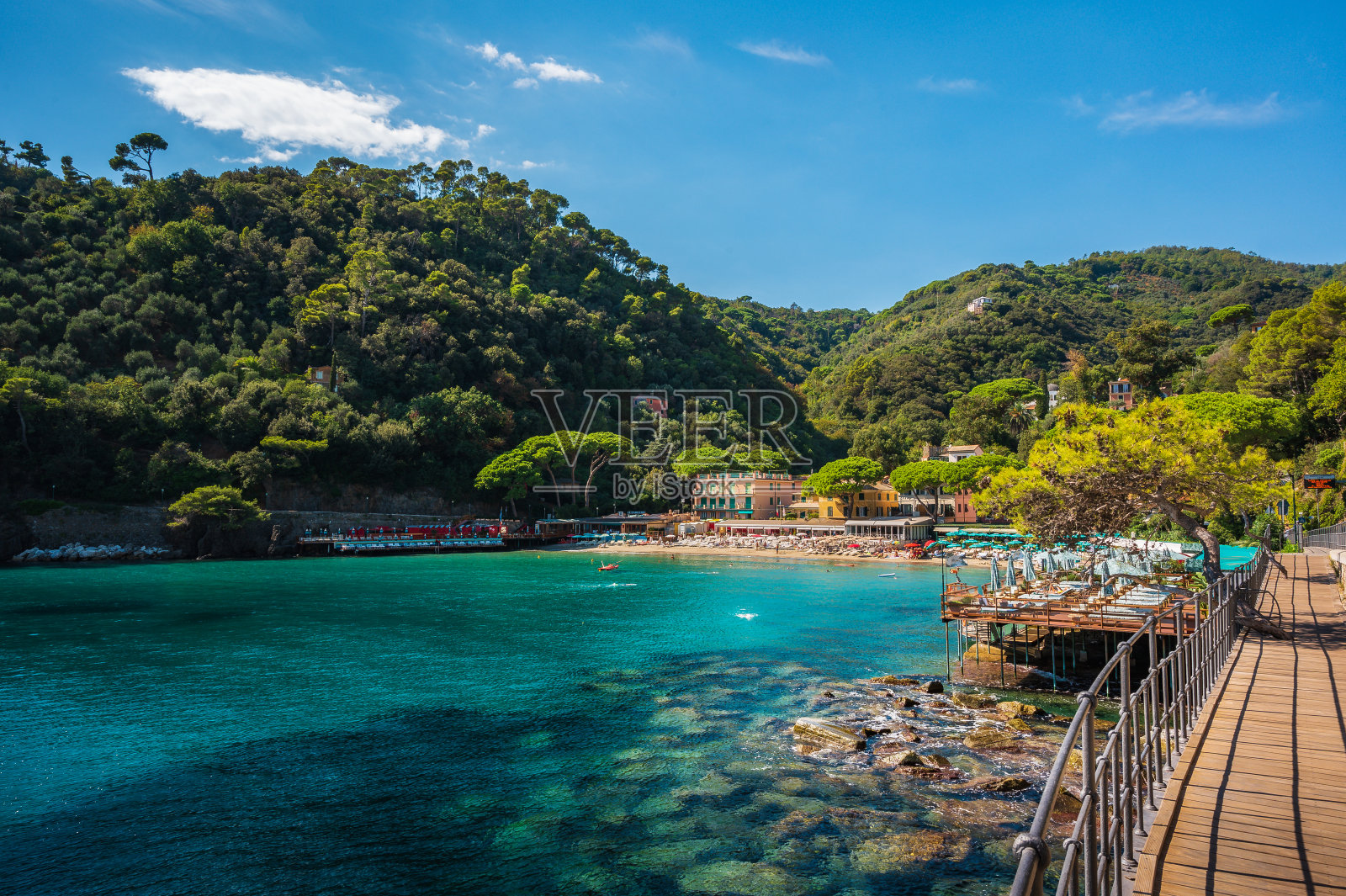 Paraggi湾，利古里亚，意大利照片摄影图片