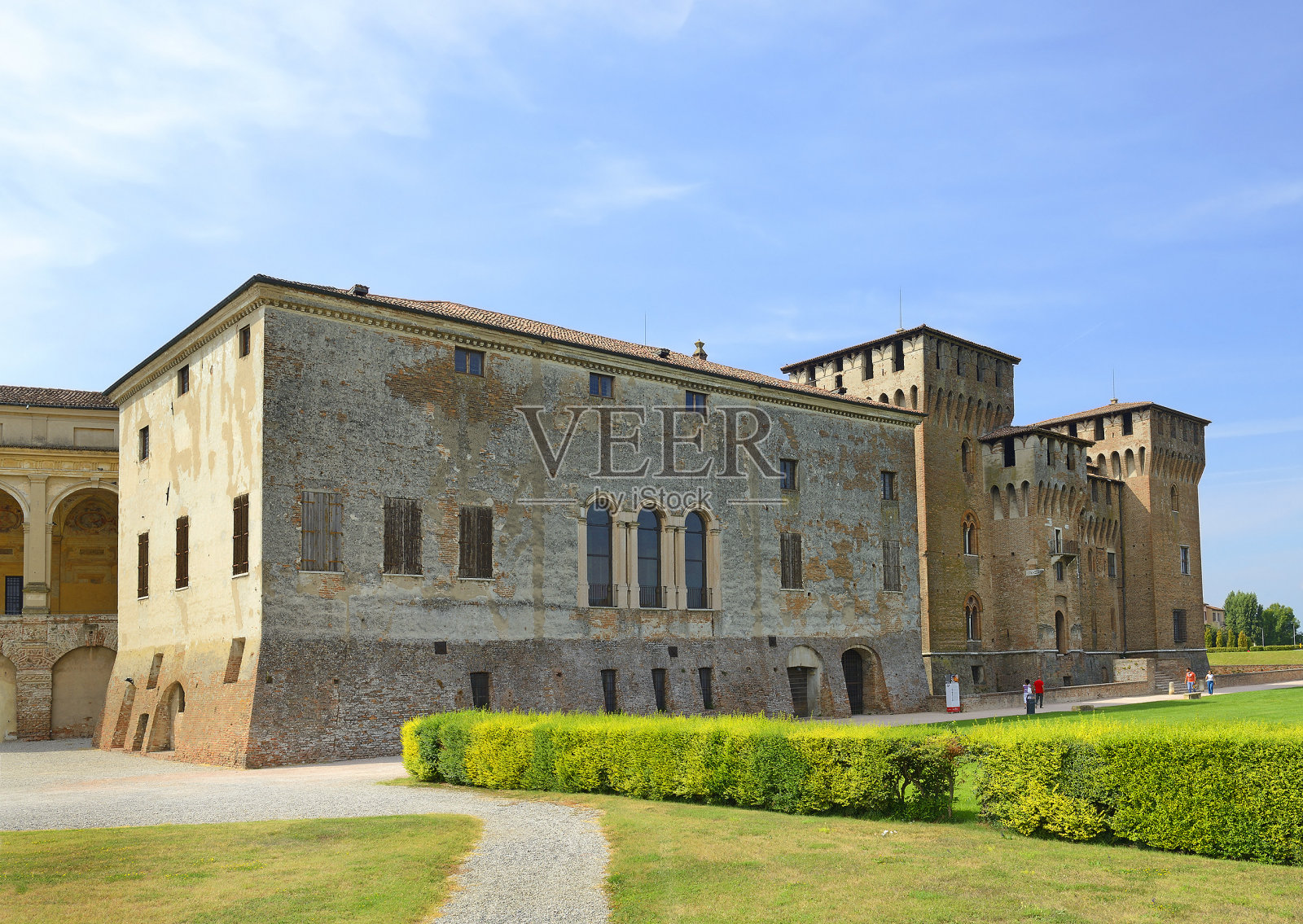 意大利曼托瓦(曼图亚)的中世纪城市。照片摄影图片