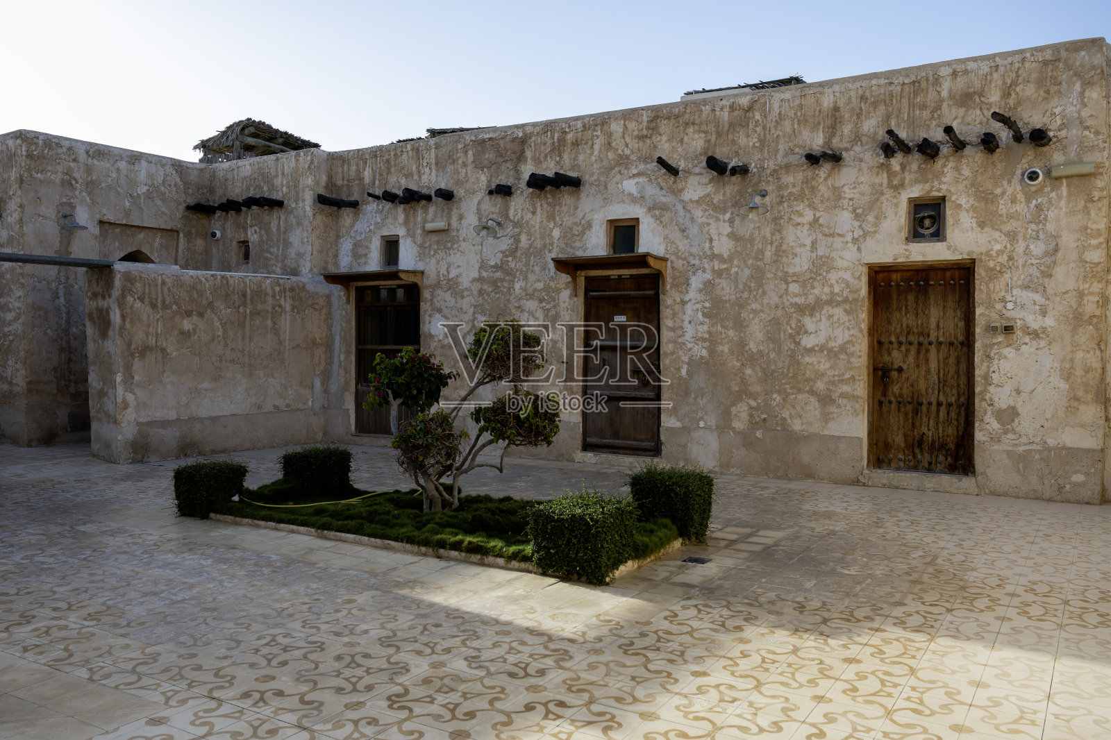 Wakrah集市上的老建筑照片摄影图片